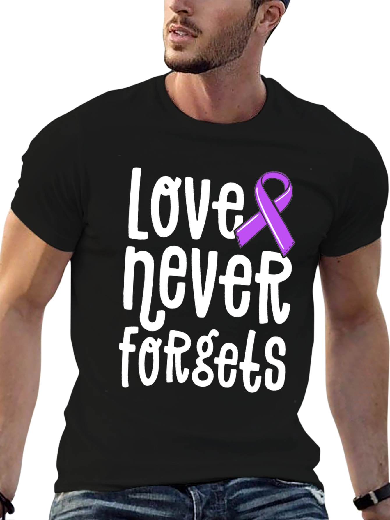 Love Never Forgets Awareness Ribbon T-Shirt
