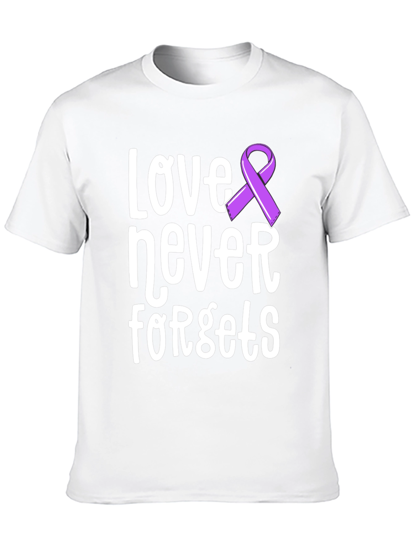 Love Never Forgets Awareness Ribbon T-Shirt