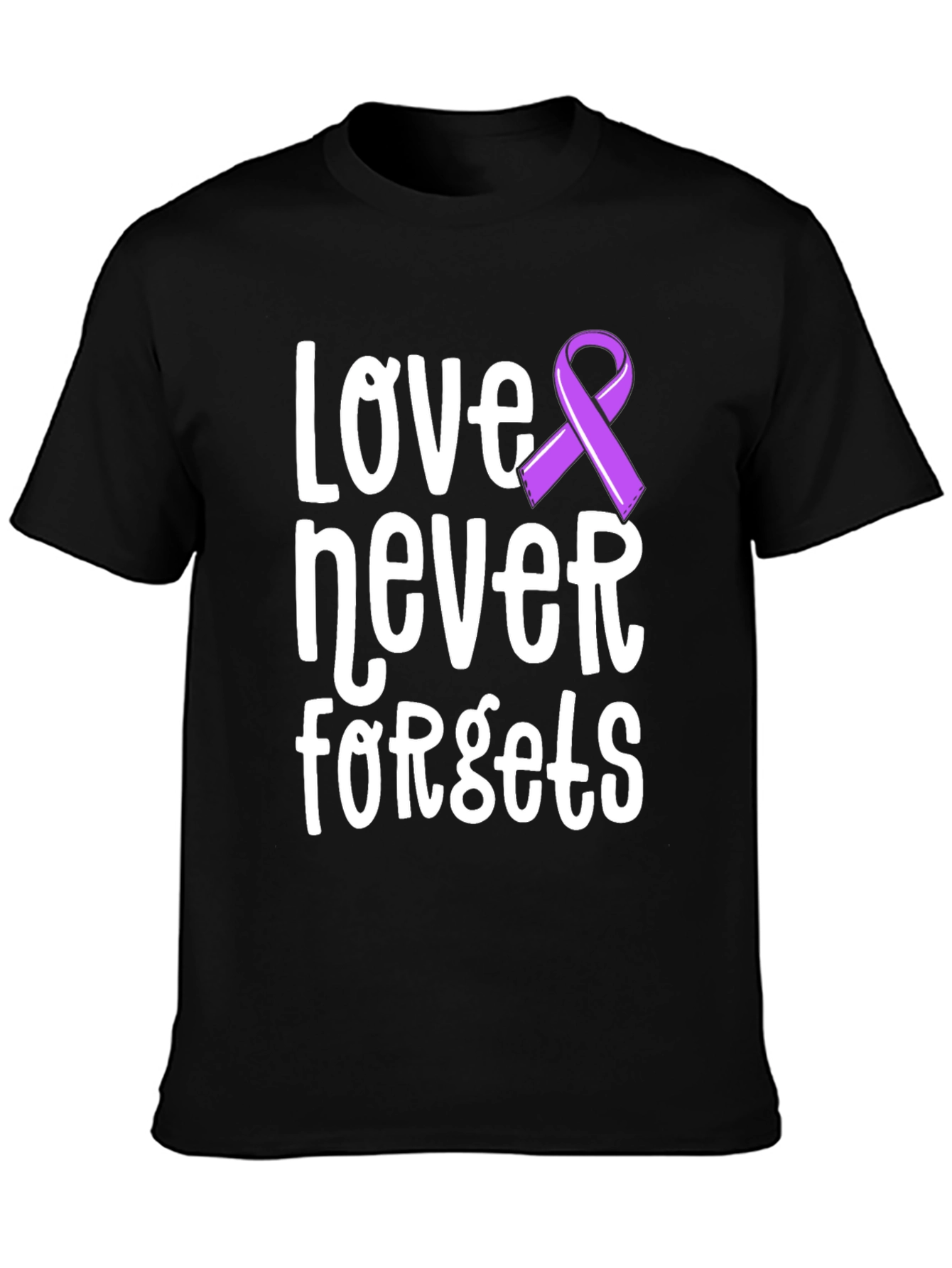 Love Never Forgets Awareness Ribbon T-Shirt