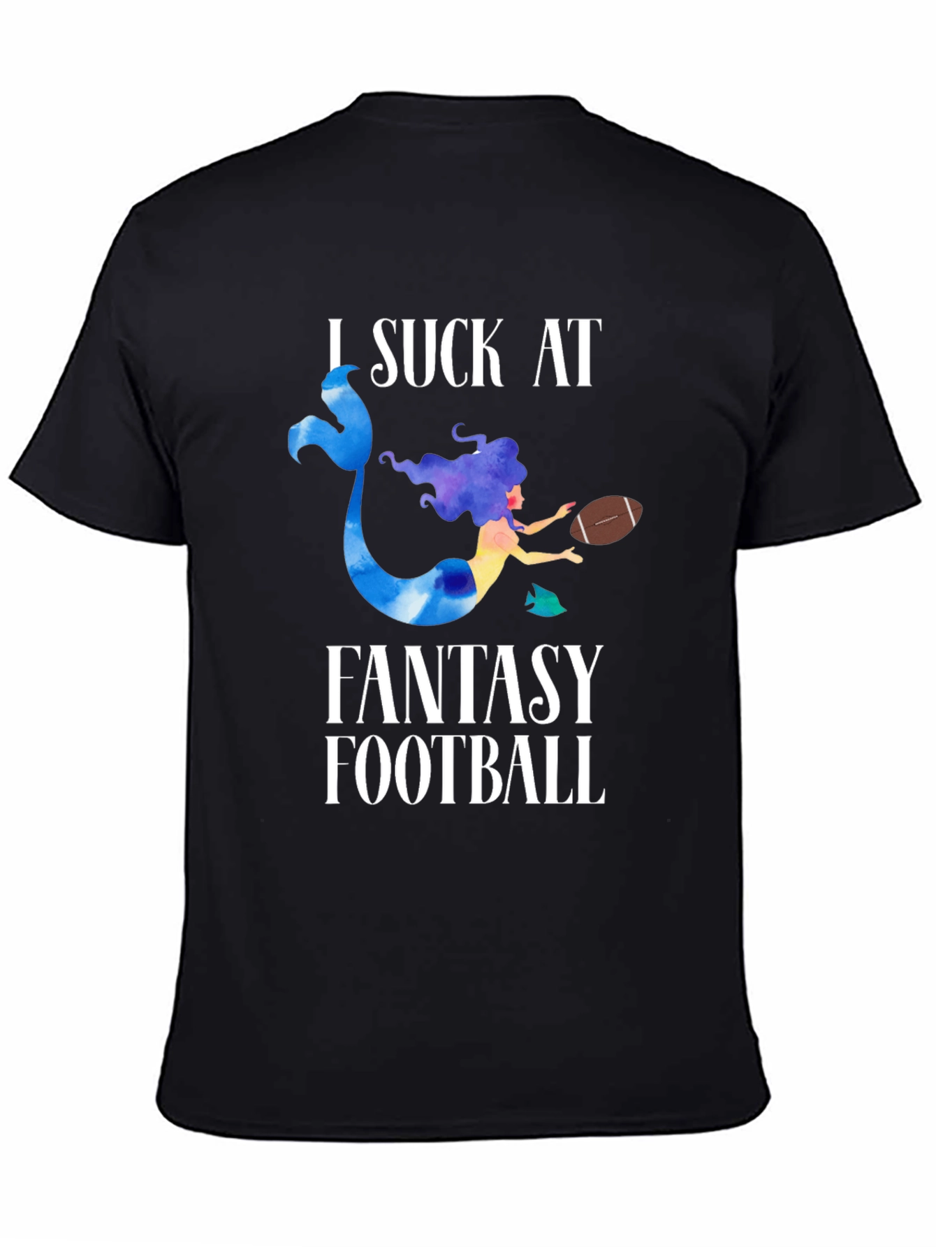 Fantasy Football Mermaid Graphic T-Shirt