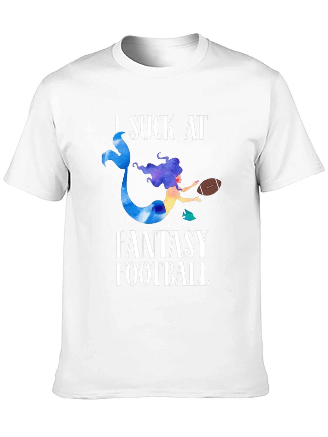 Fantasy Football Mermaid Graphic T-Shirt