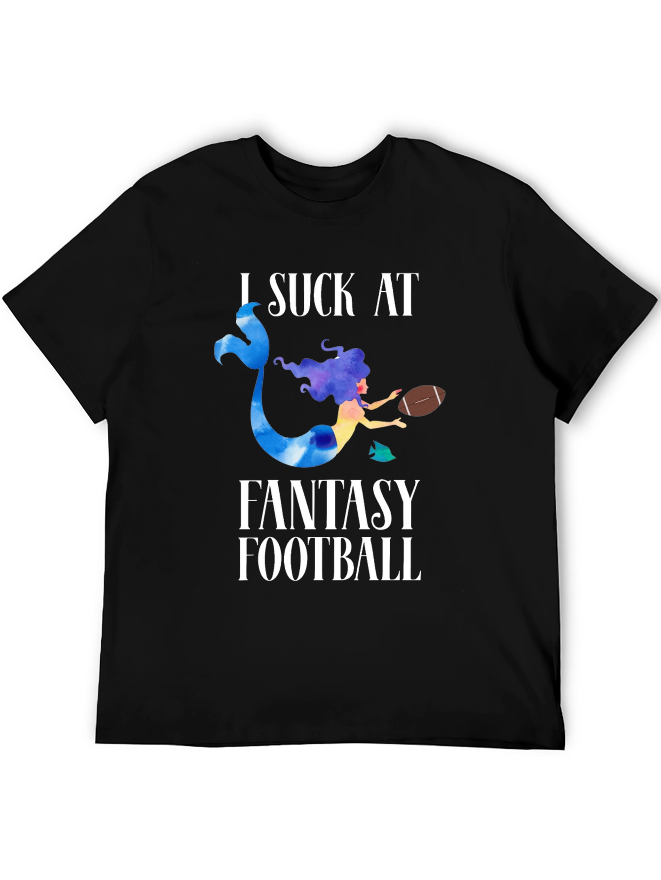 Fantasy Football Mermaid Graphic T-Shirt