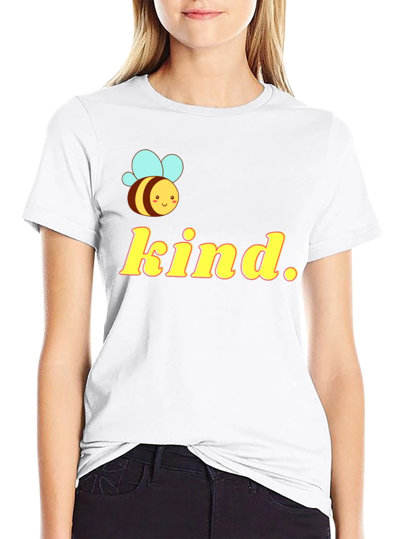 Bee Kind Graphic T-Shirt - Black Cotton Tee