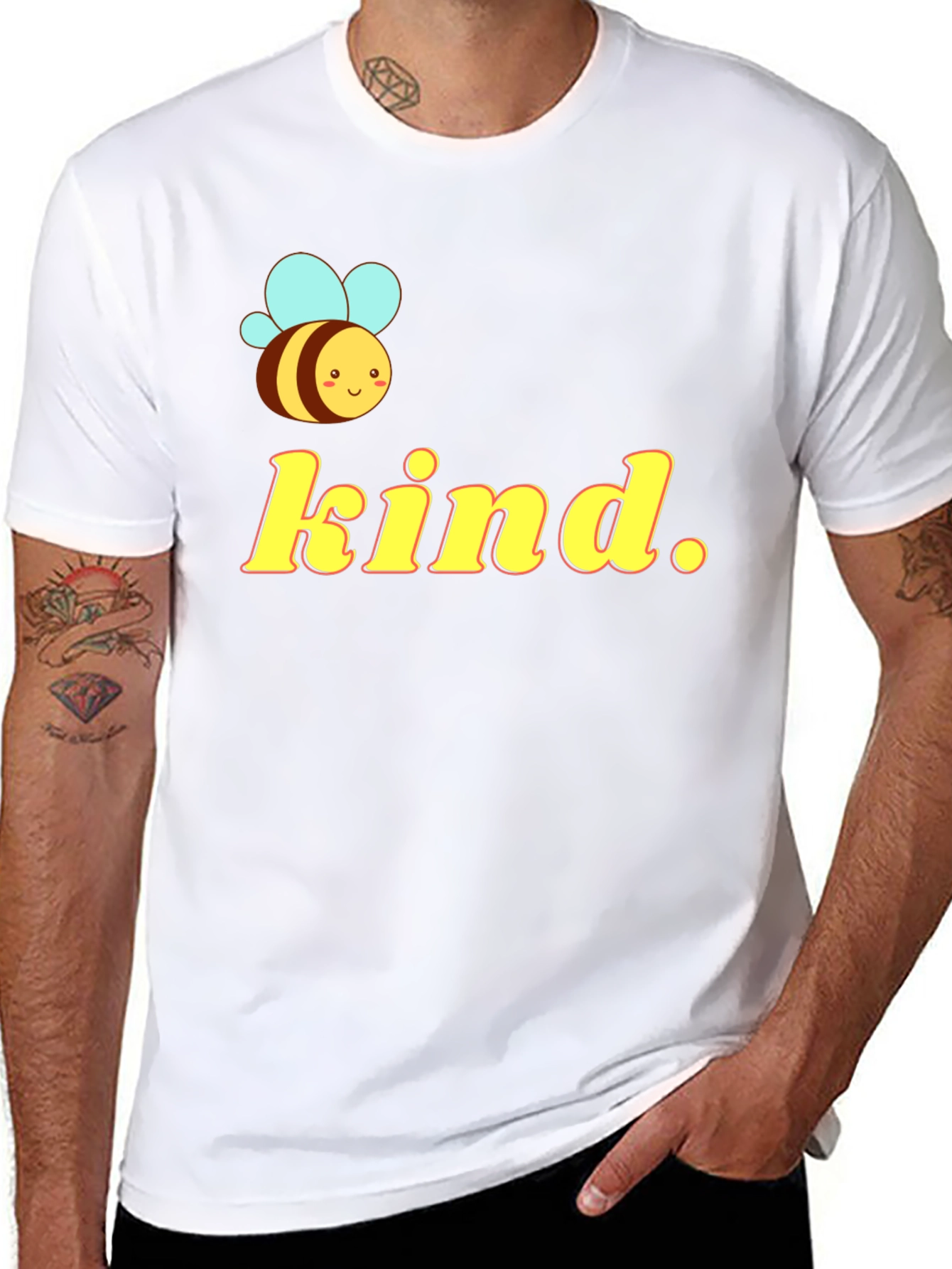 Bee Kind Graphic T-Shirt - Black Cotton Tee