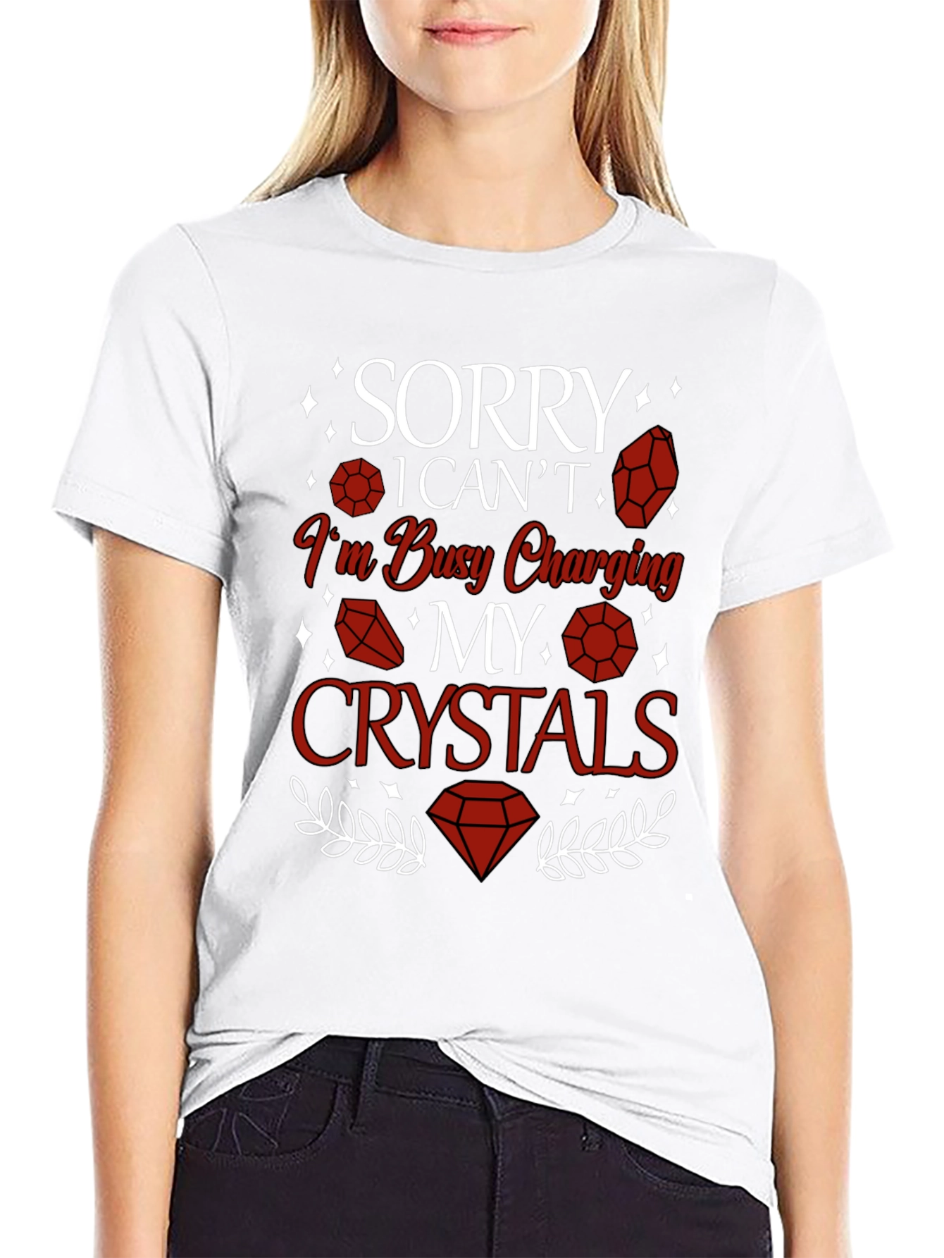Sorry Im Busy Charging My Crystals T-Shirt