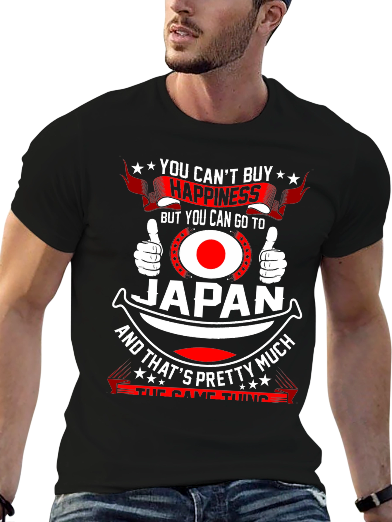 Japan Happiness Graphic T-Shirt