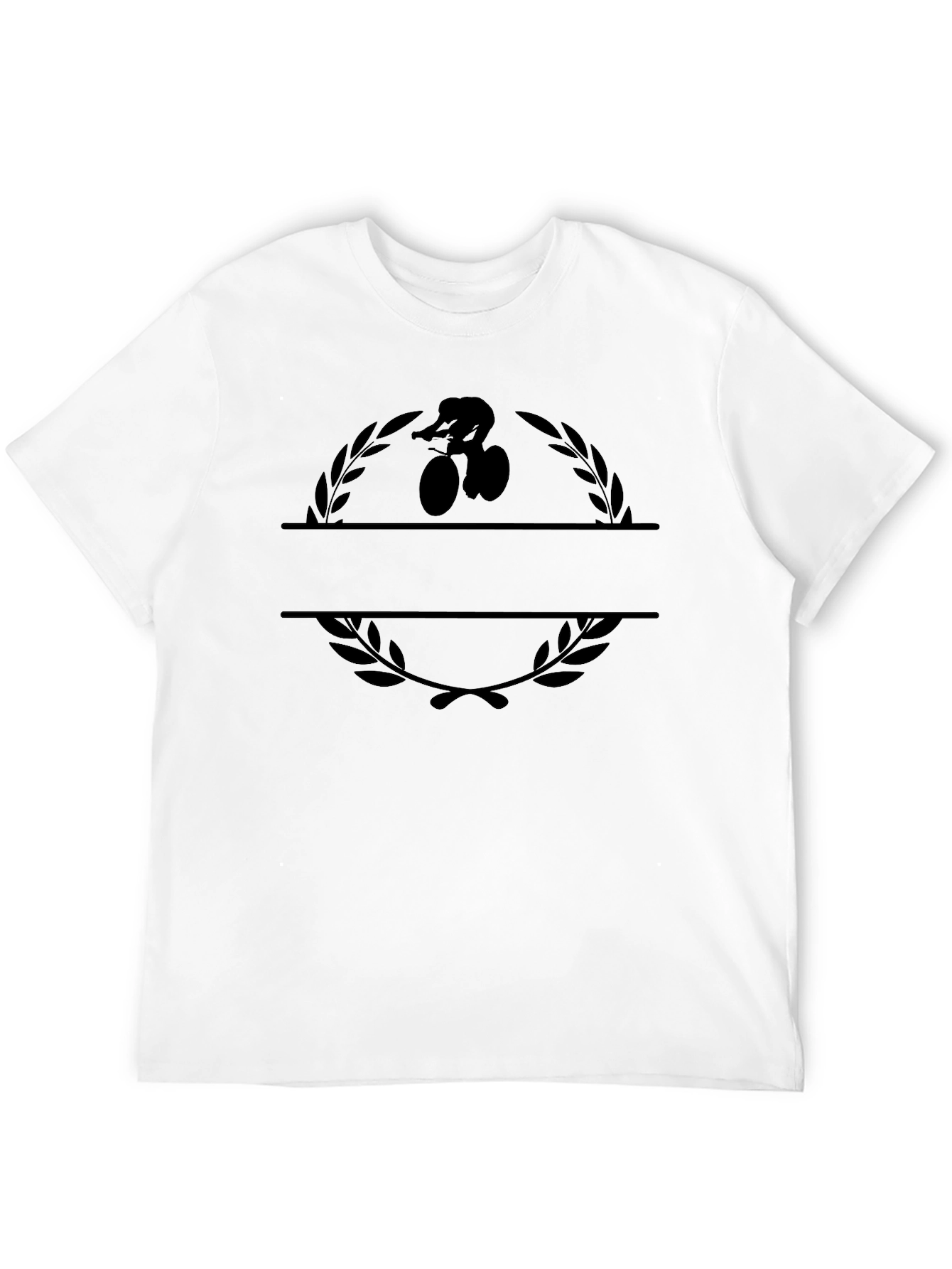Cyclist Laurel Graphic Tee - Black