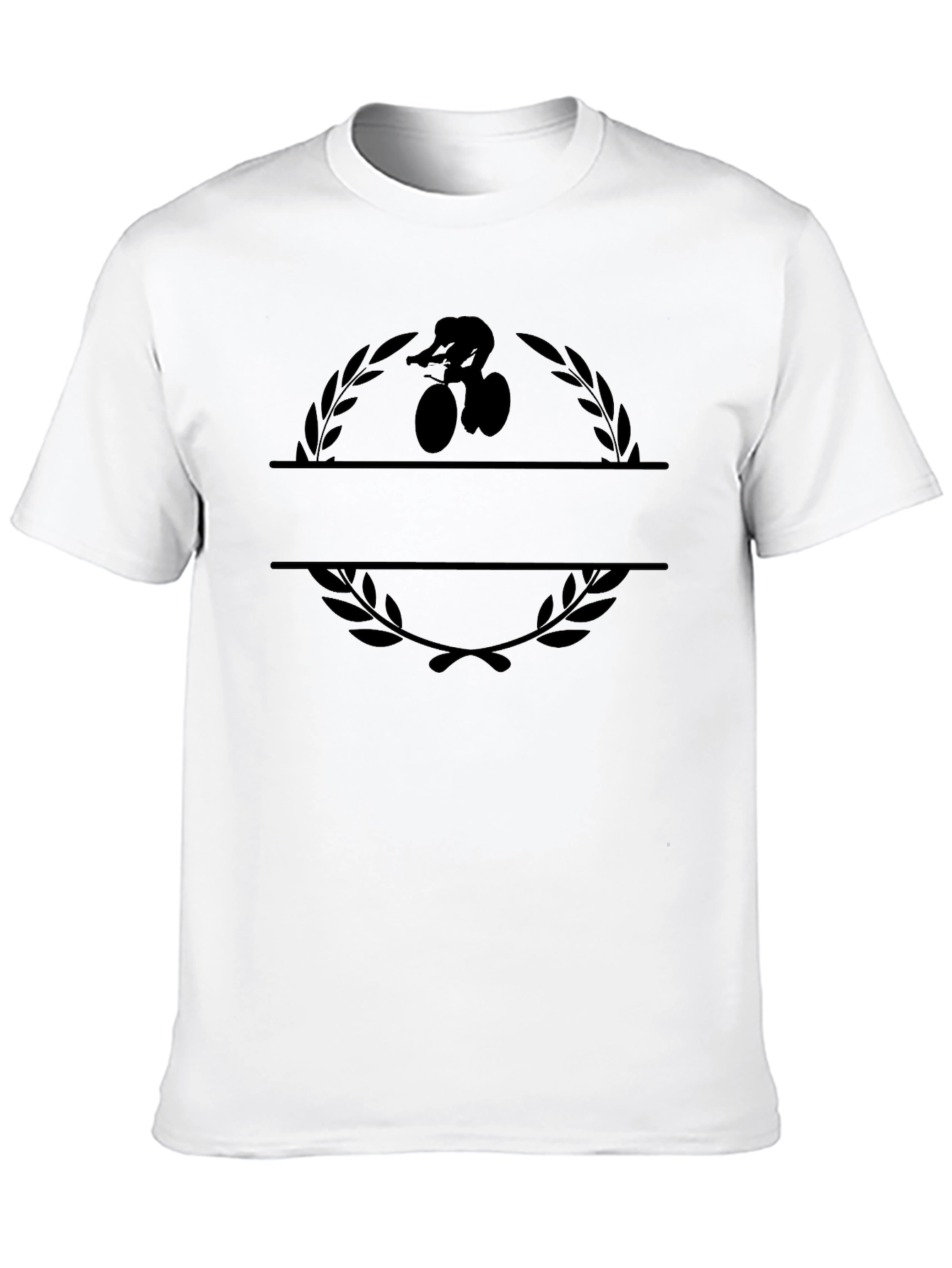 Cyclist Laurel Graphic Tee - Black