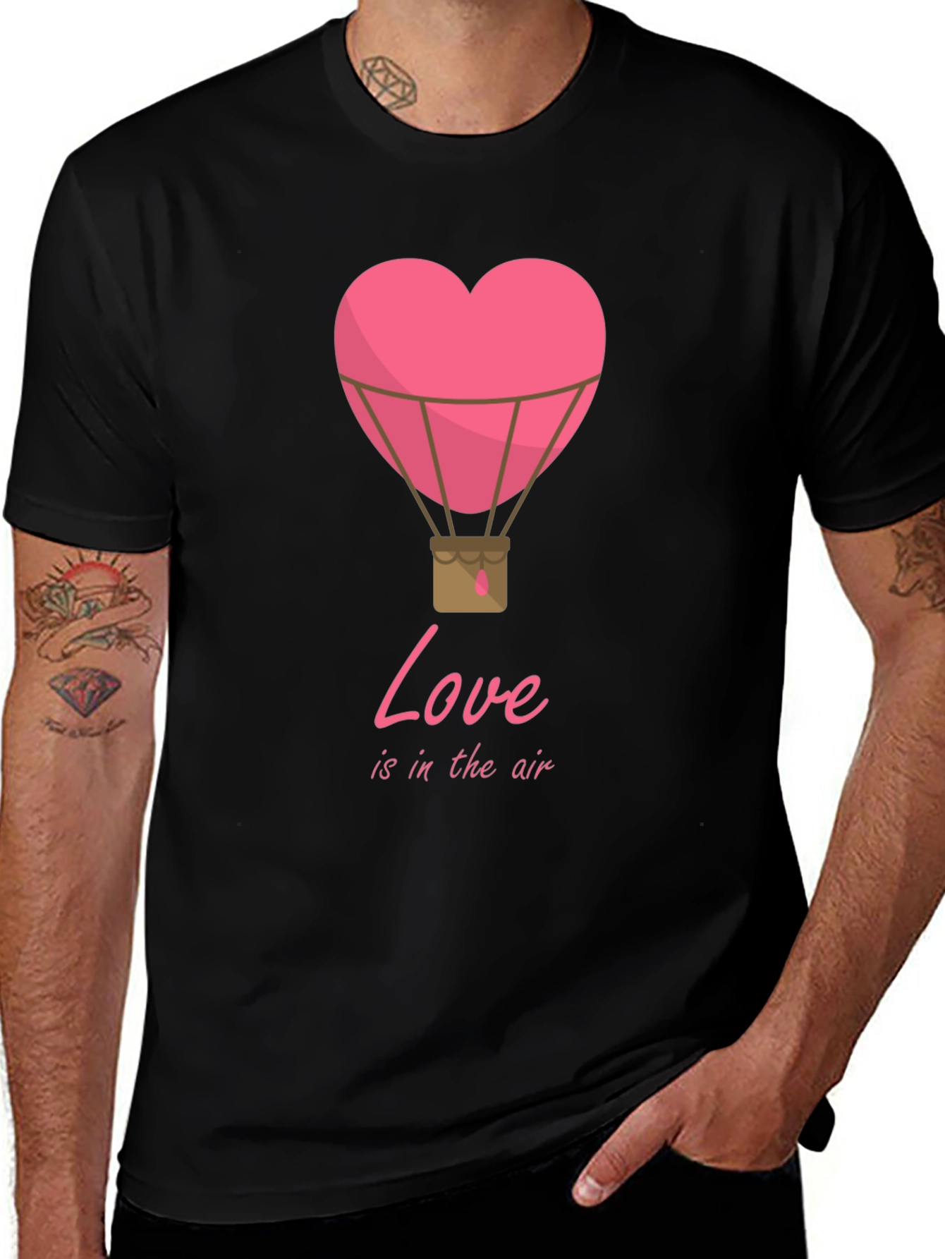 Love is in the Air Heart Balloon T-Shirt