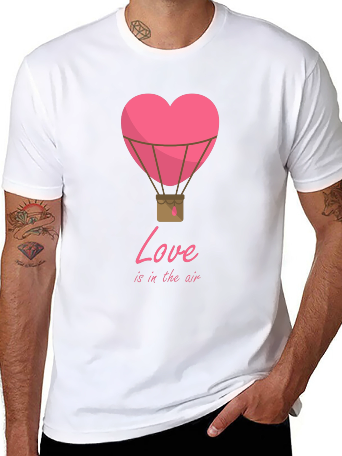 Love is in the Air Heart Balloon T-Shirt