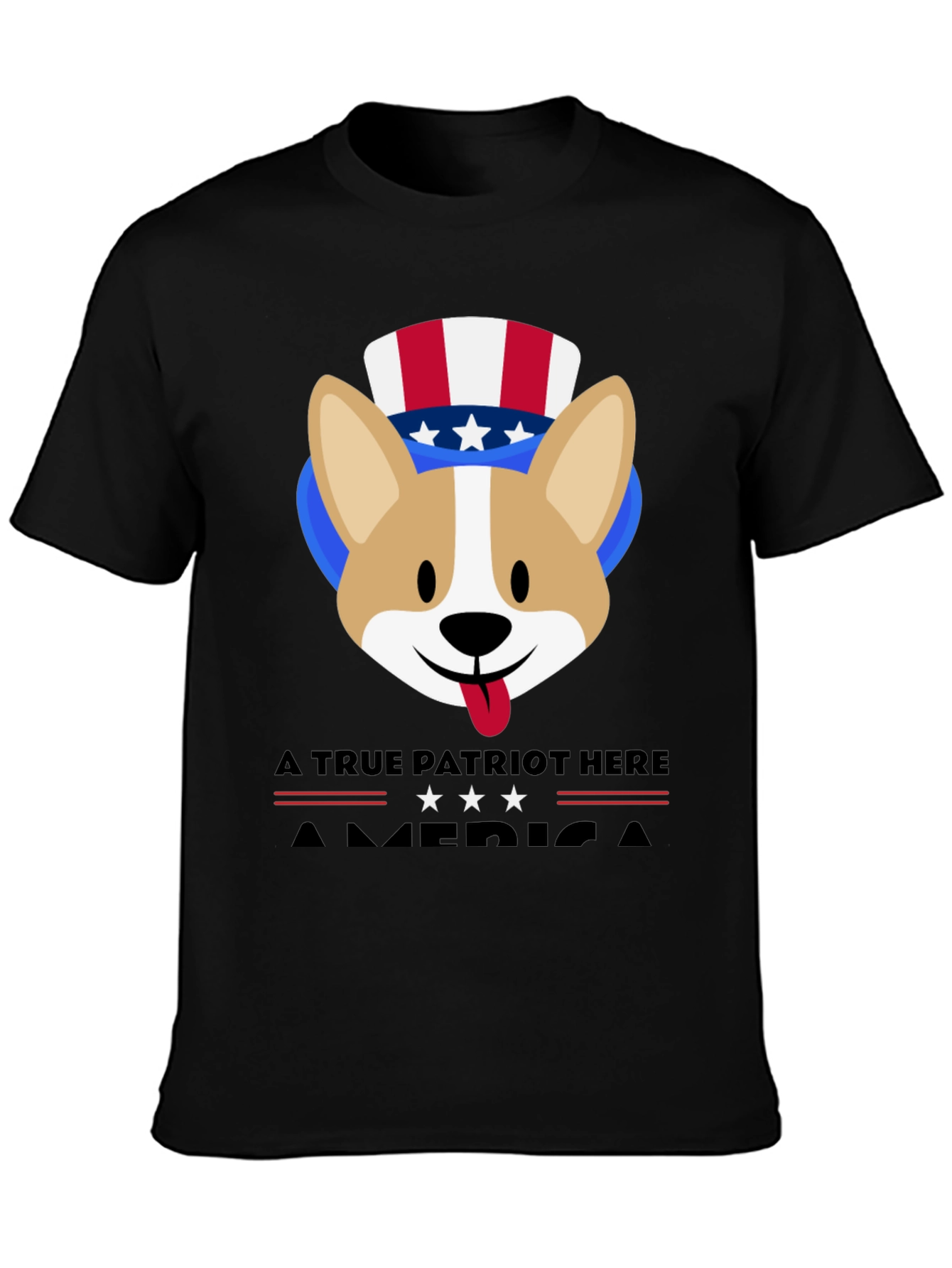 Patriotic Corgi USA T-Shirt