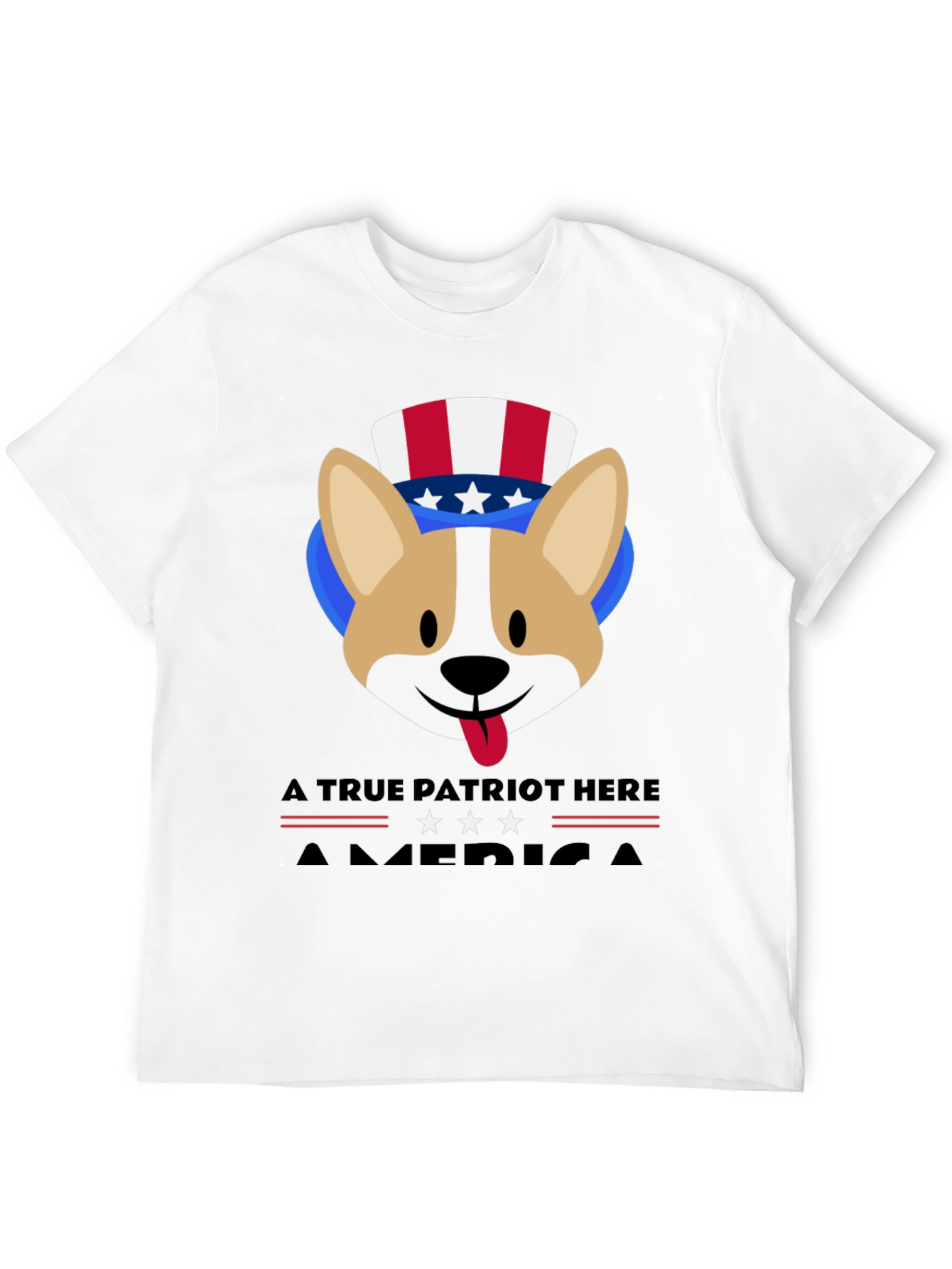 Patriotic Corgi USA T-Shirt