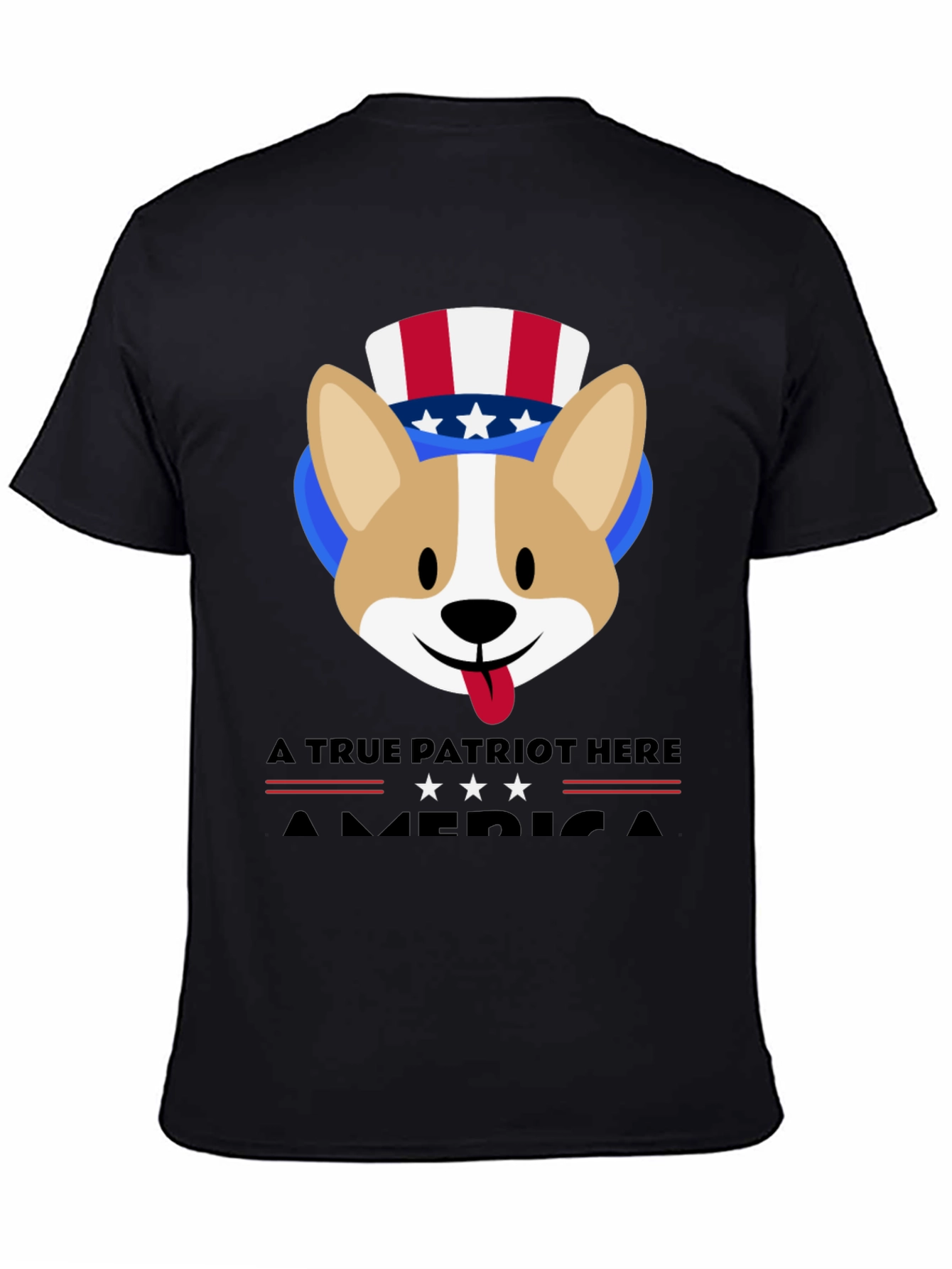 Patriotic Corgi USA T-Shirt
