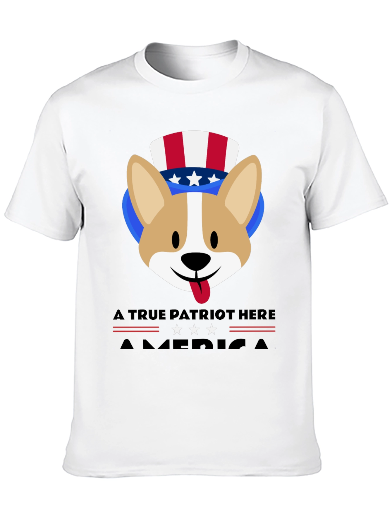 Patriotic Corgi USA T-Shirt