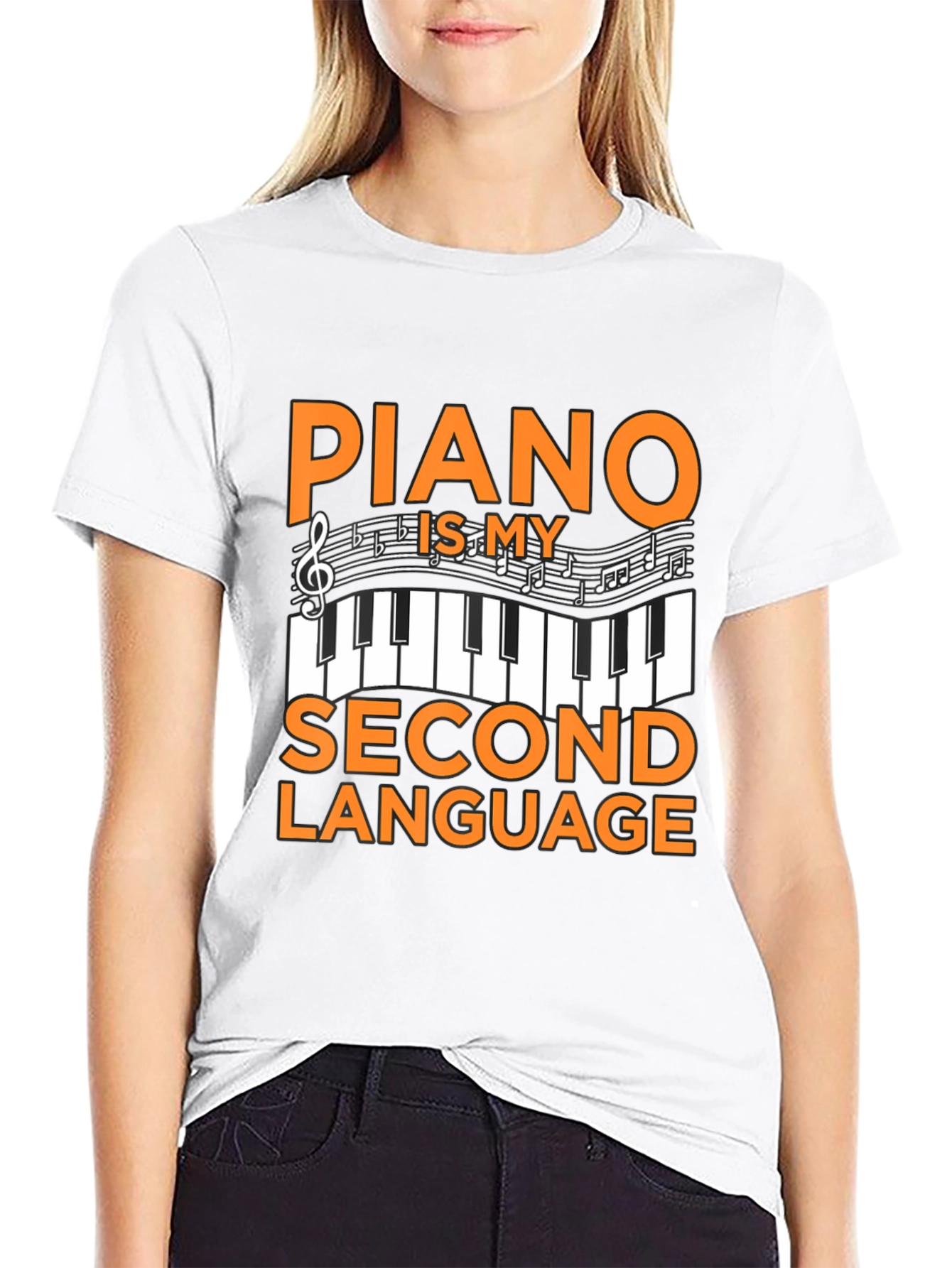 Piano Is My Second Language T-Shirt