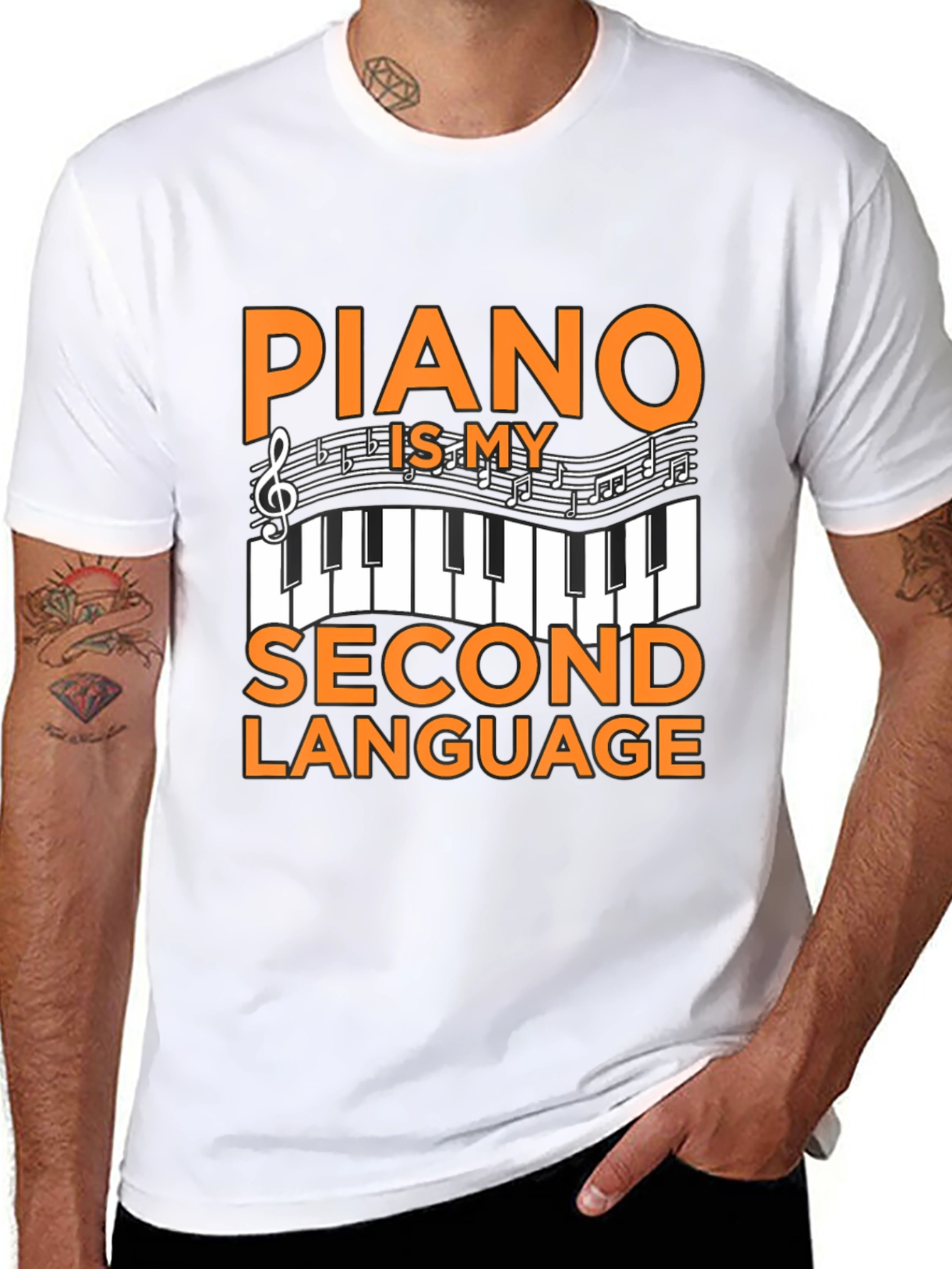 Piano Is My Second Language T-Shirt