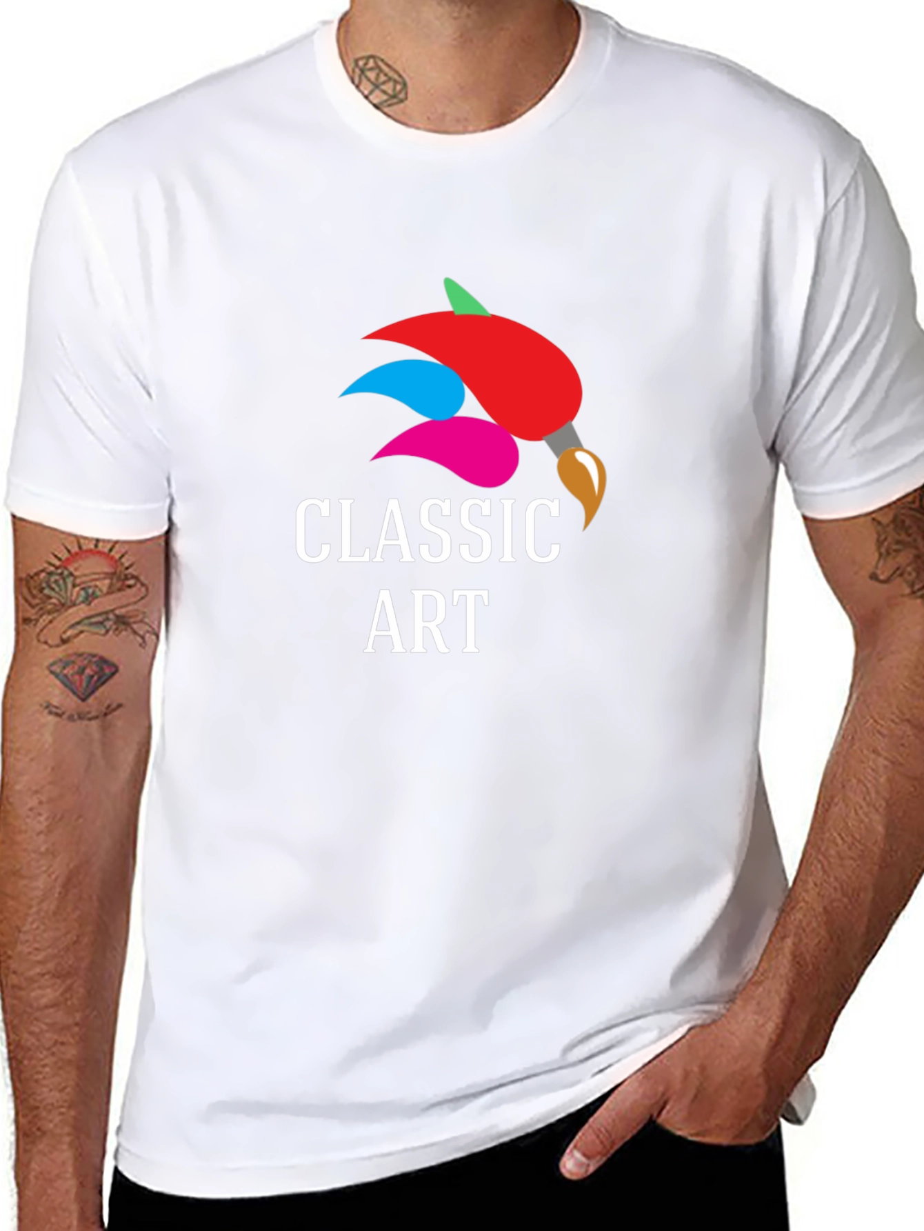Classic Art Graphic T-Shirt - Trendy Casual Tee