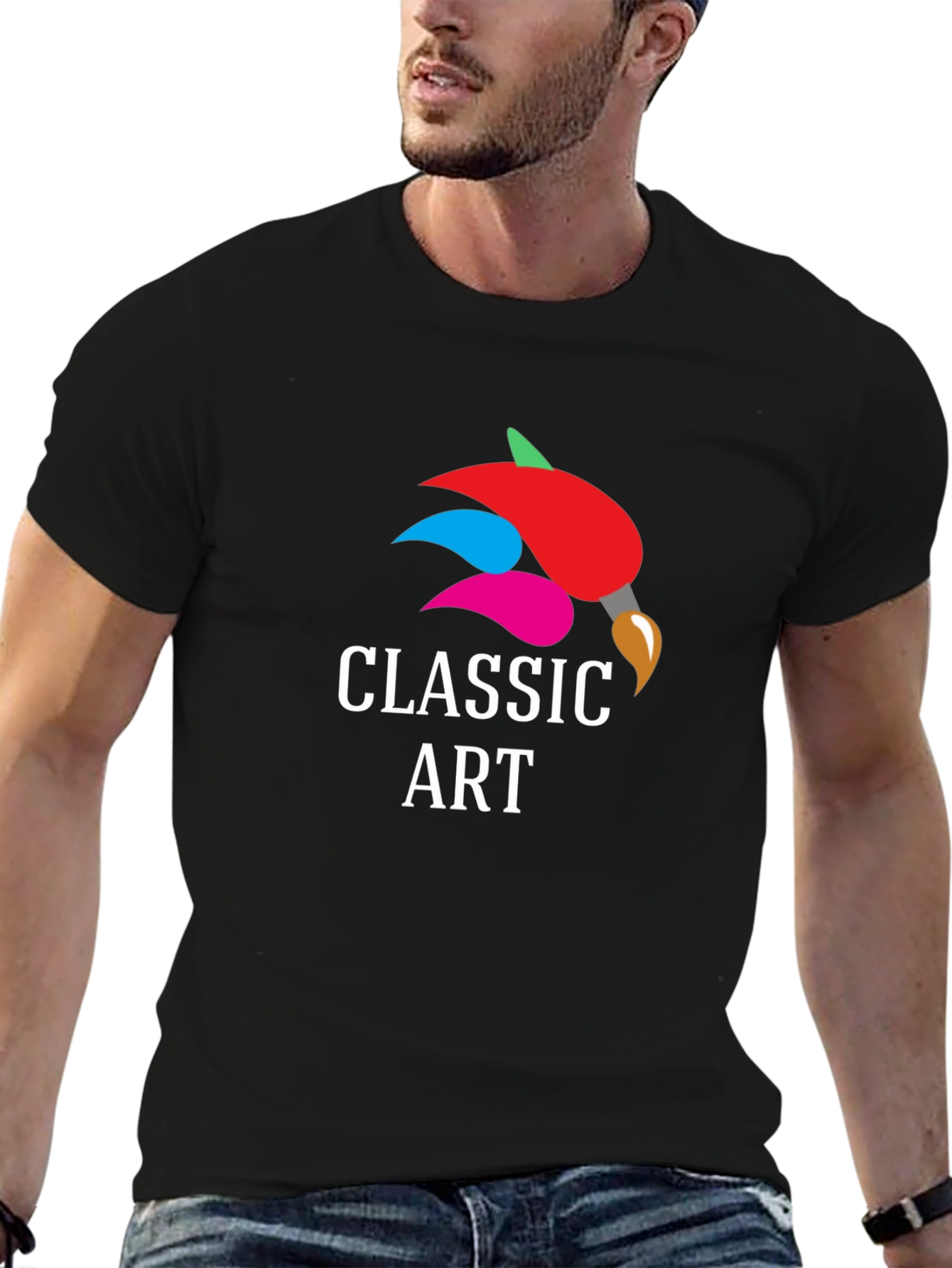 Classic Art Graphic T-Shirt - Trendy Casual Tee