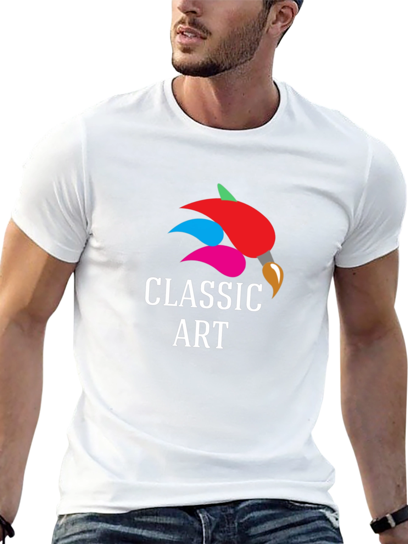 Classic Art Graphic T-Shirt - Trendy Casual Tee