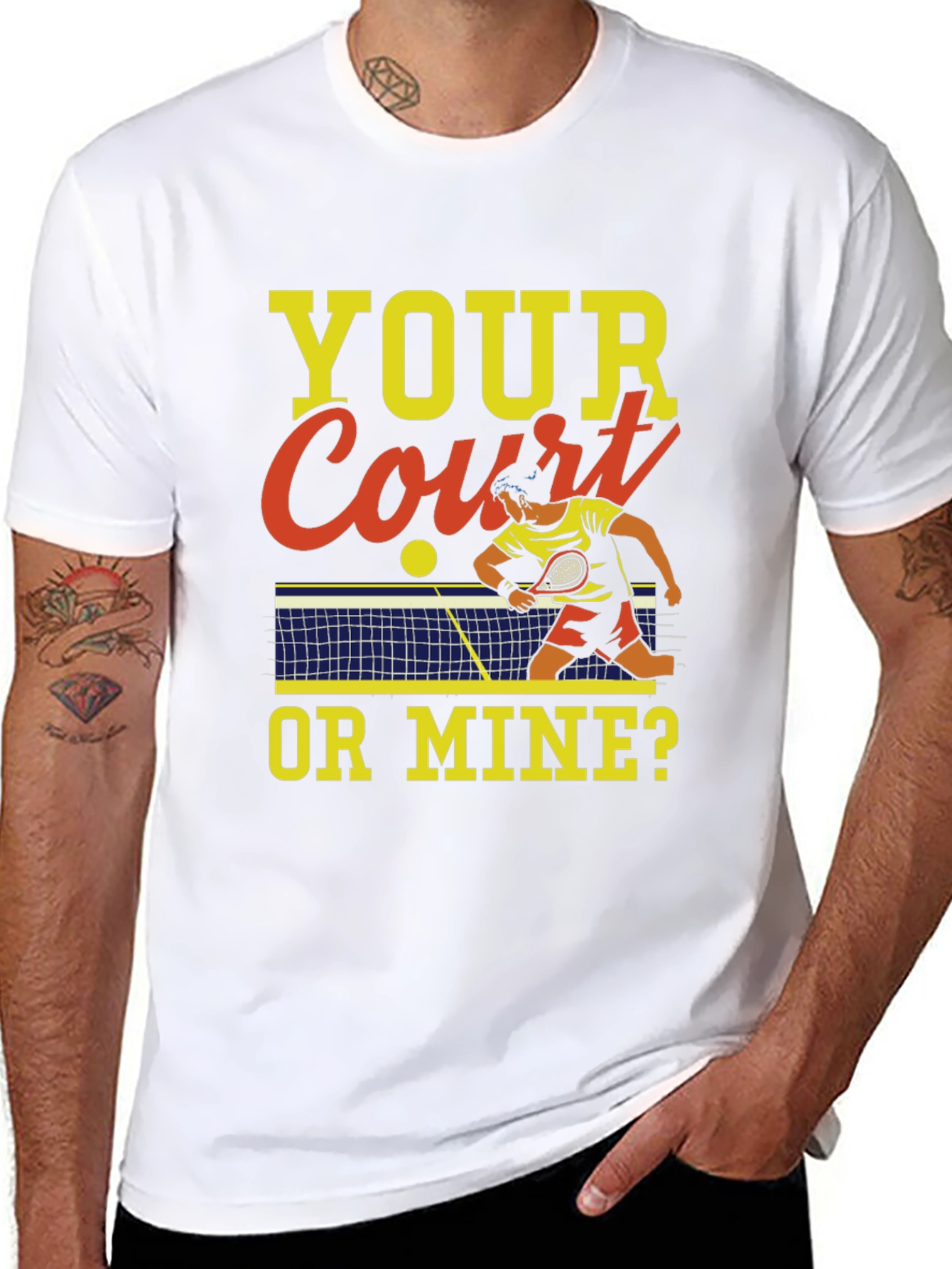 Your Court Or Mine? Tennis Graphic T-Shirt