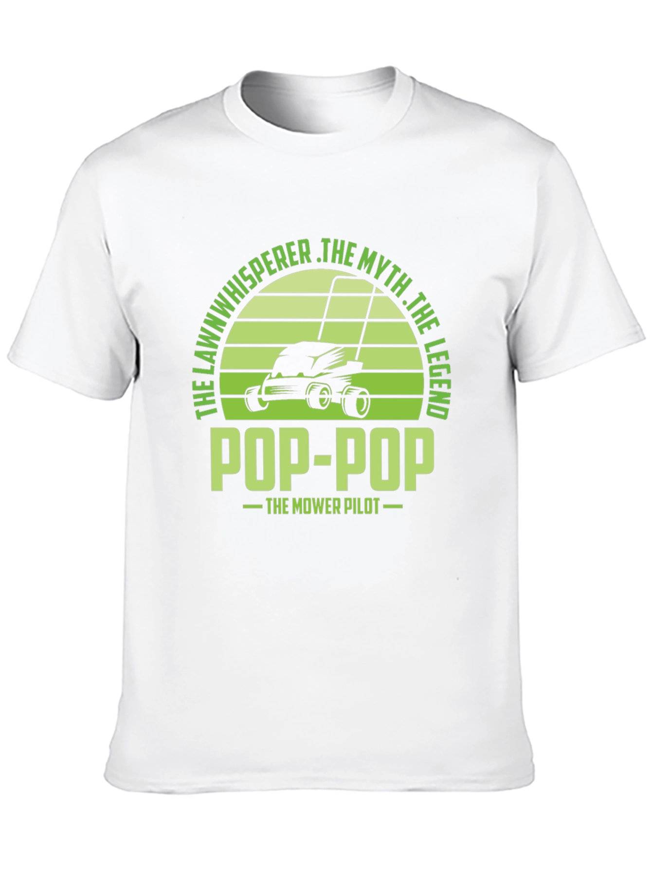 Pop-Pop the Mower Pilot T-Shirt - Lawn Whisperer Legend