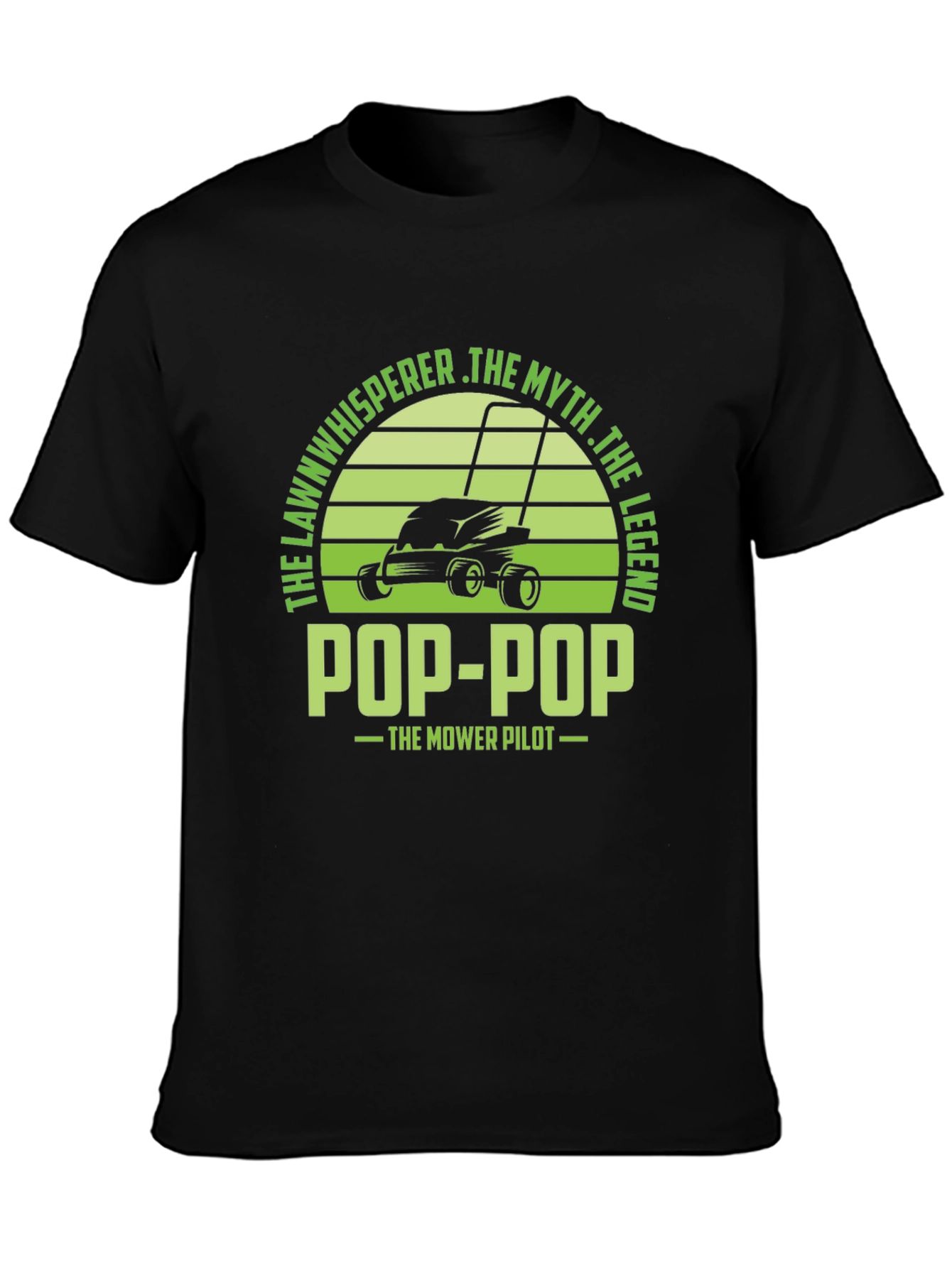 Pop-Pop the Mower Pilot T-Shirt - Lawn Whisperer Legend