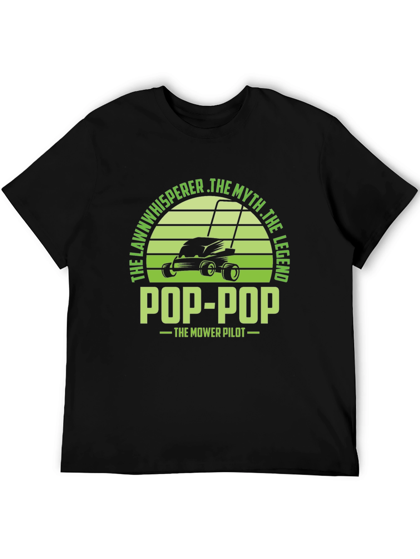 Pop-Pop the Mower Pilot T-Shirt - Lawn Whisperer Legend