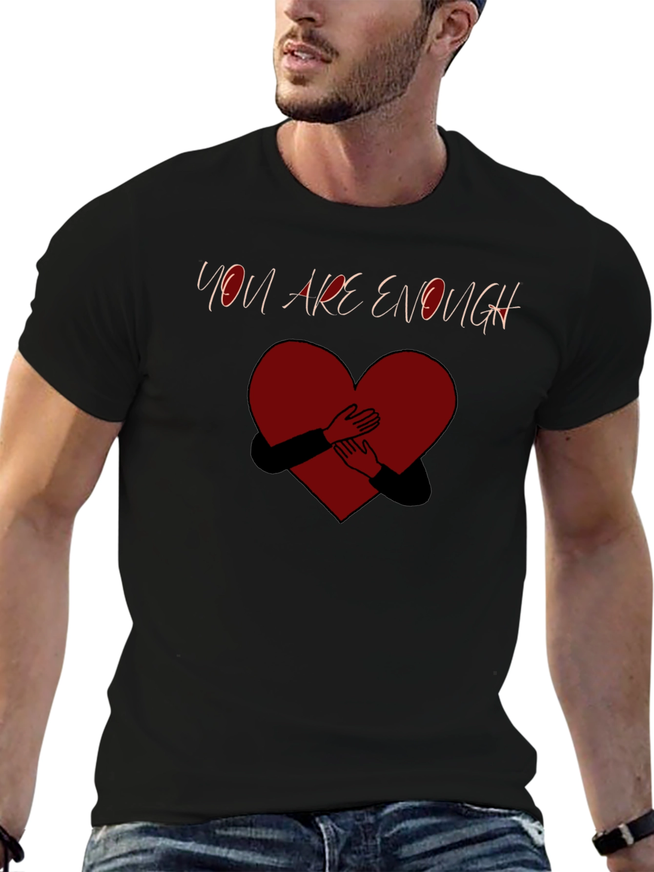 You Are Enough Heart Graphic T-Shirt