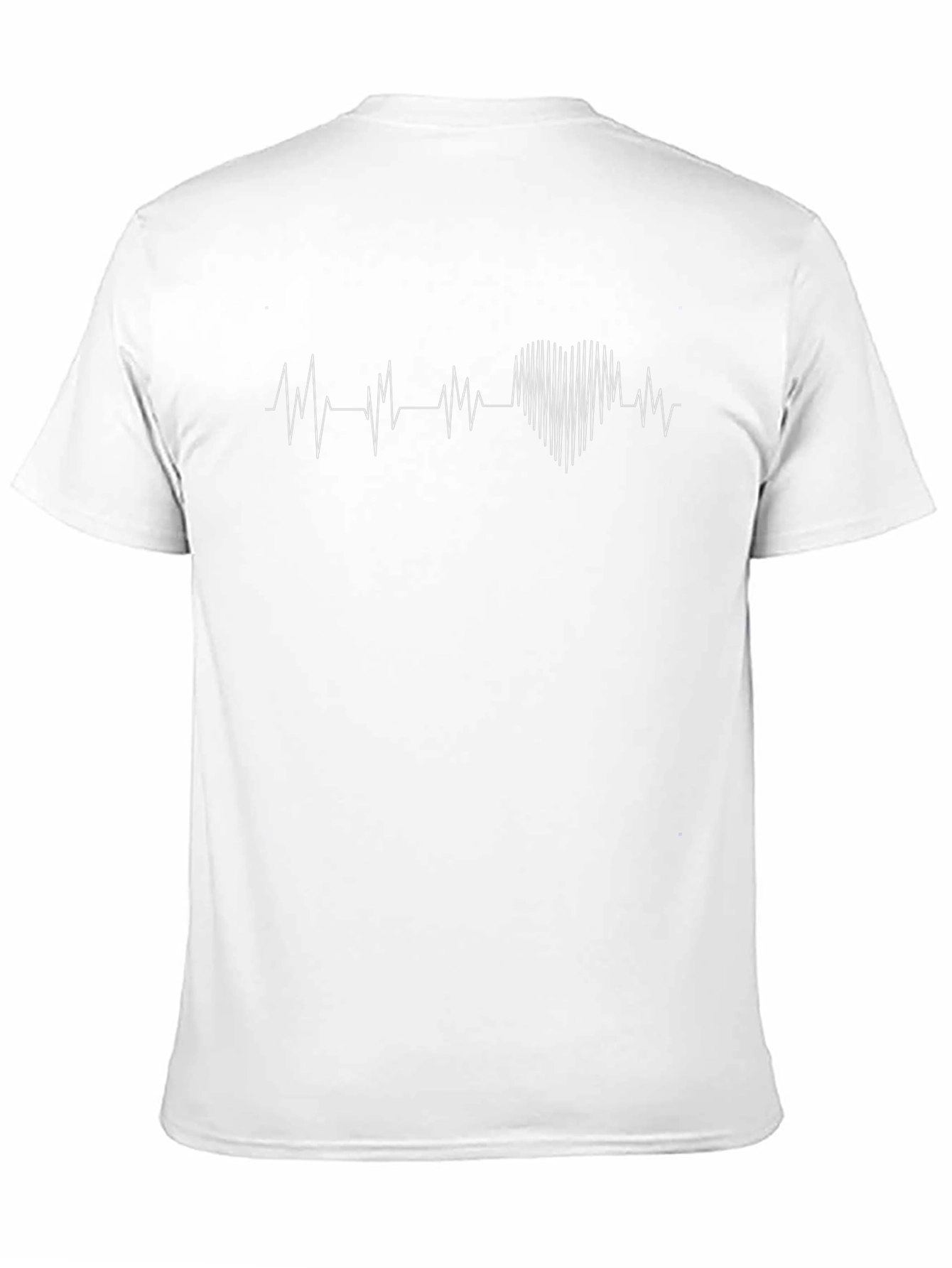 Heartbeat Graphic Tee - Black Cotton T-Shirt