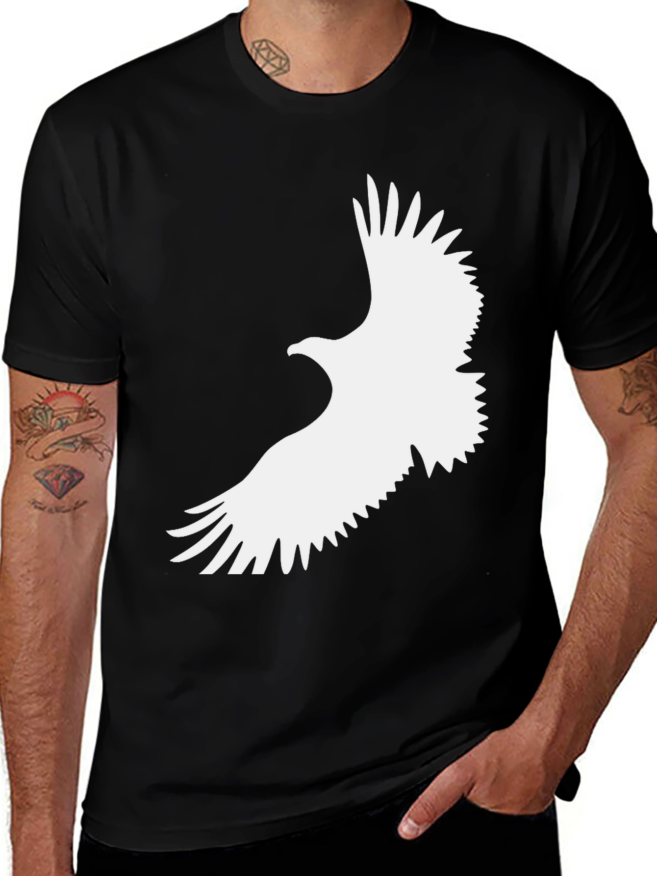 Eagle Graphic Tee - Mens Black T-Shirt
