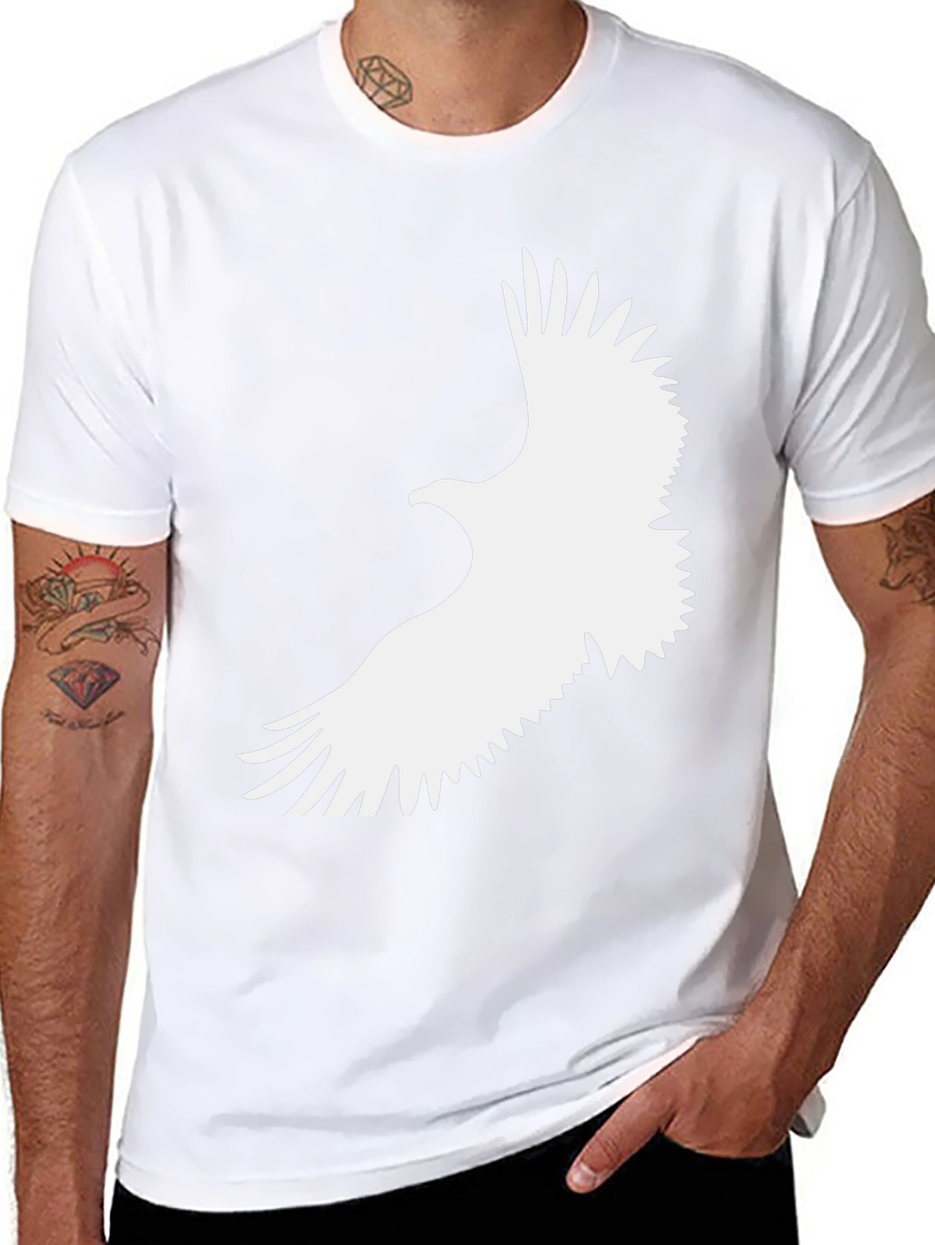 Eagle Graphic Tee - Mens Black T-Shirt