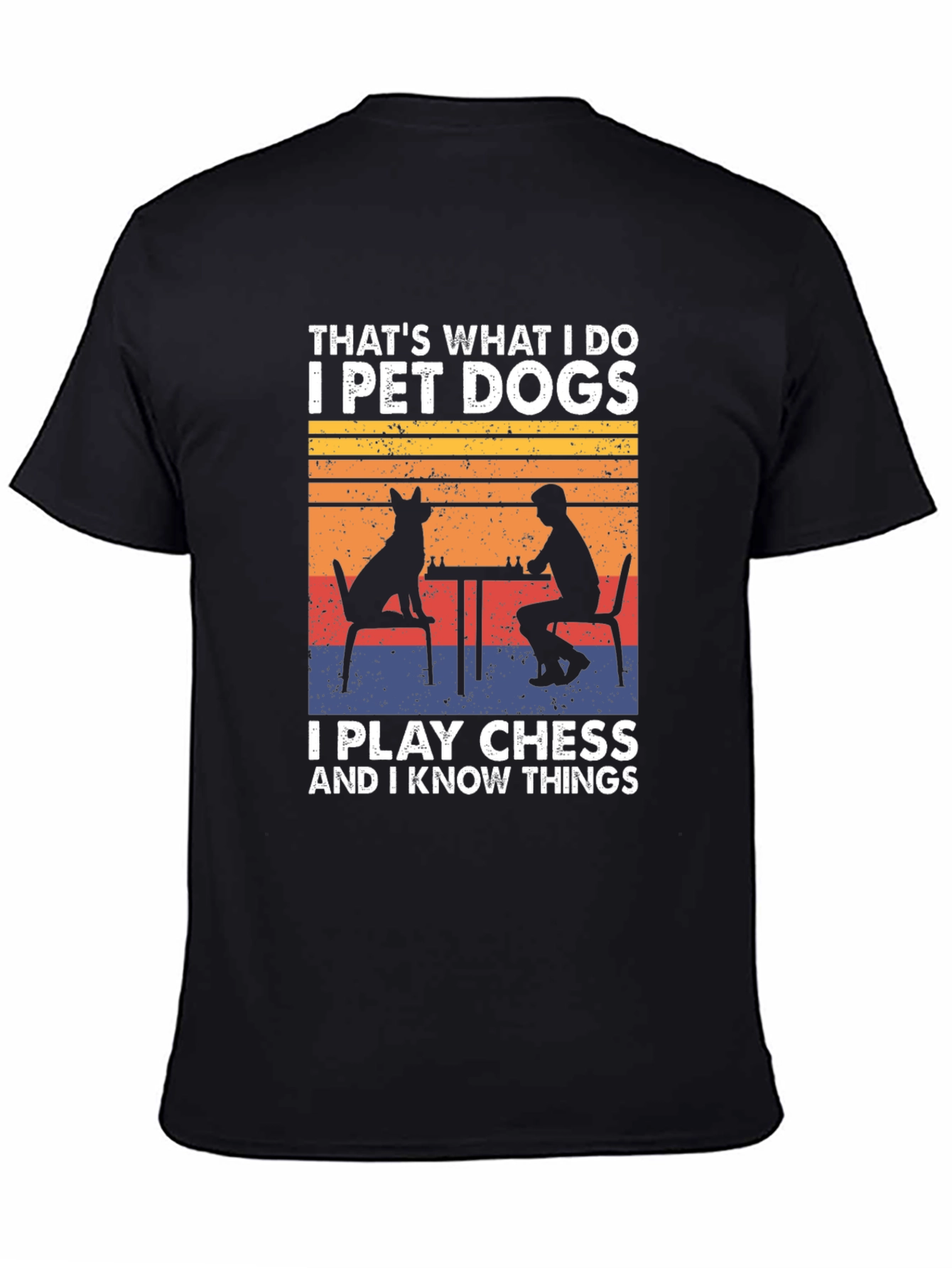 Pet Dogs Play Chess Know Things T-Shirt