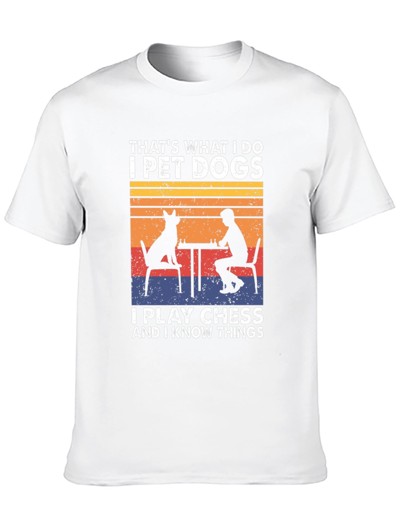Pet Dogs Play Chess Know Things T-Shirt
