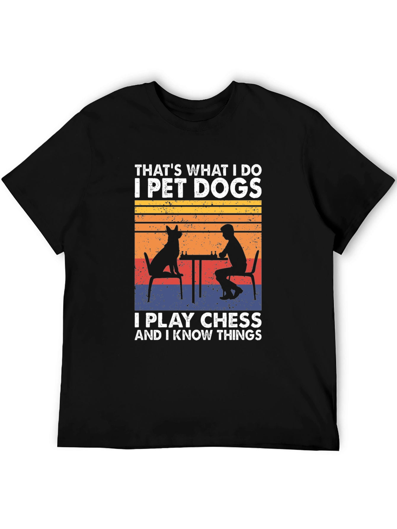 Pet Dogs Play Chess Know Things T-Shirt