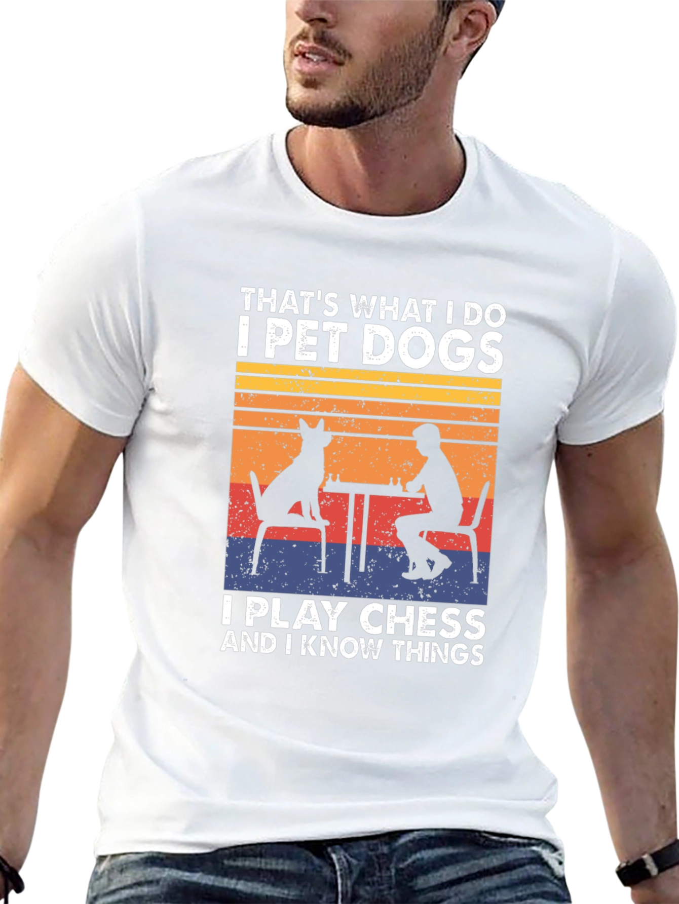Pet Dogs Play Chess Know Things T-Shirt