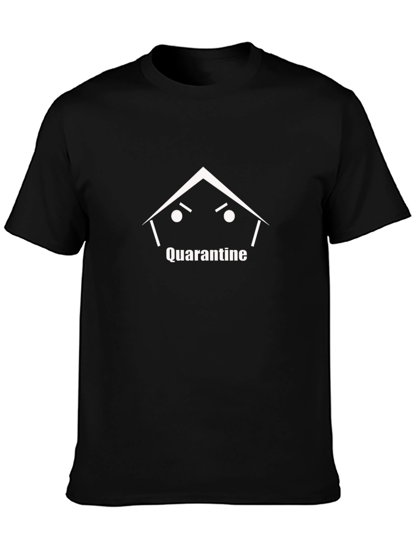 Quarantine House Graphic Black T-Shirt