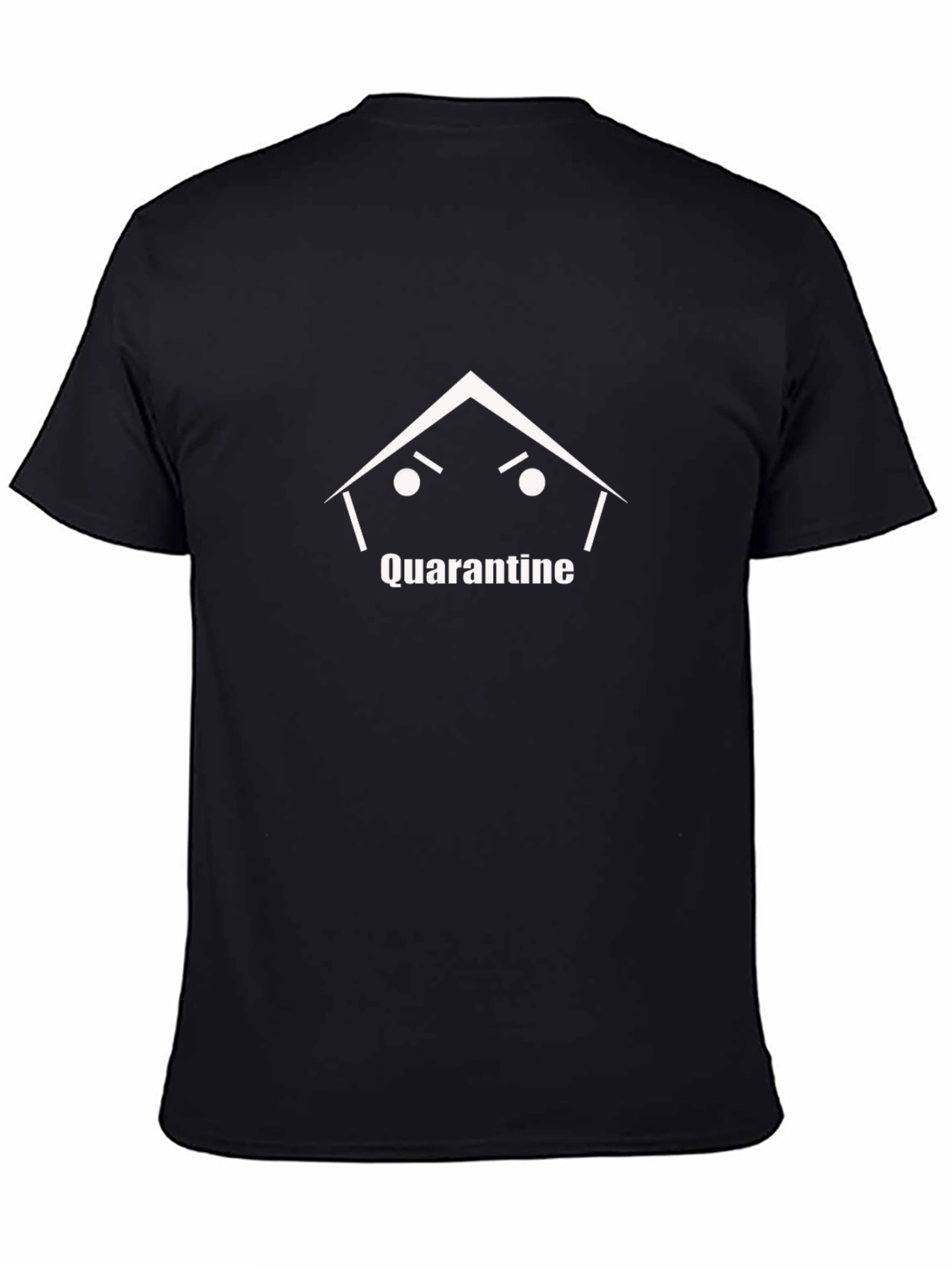 Quarantine House Graphic Black T-Shirt