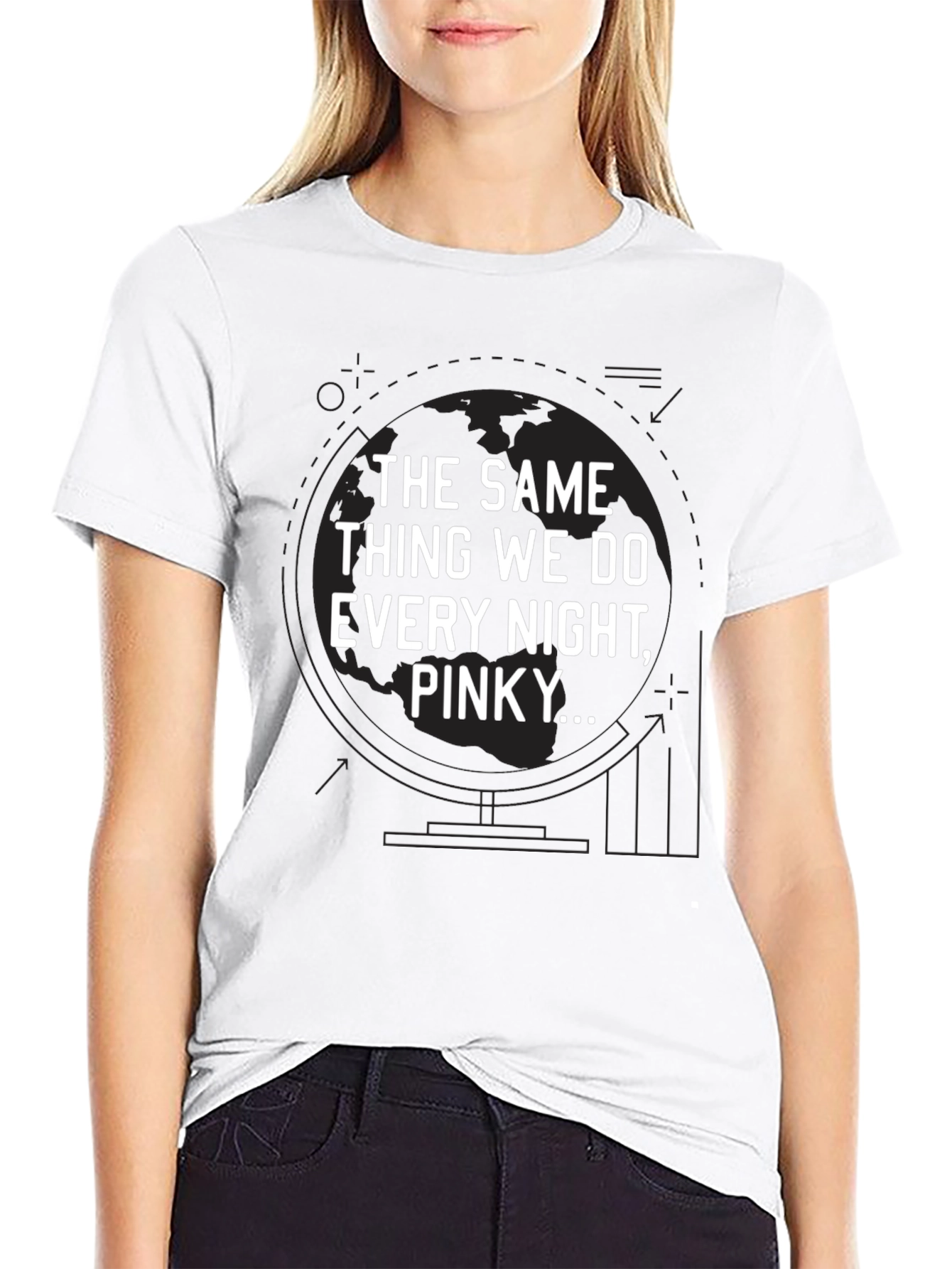 The Same Thing We Do Every Night Pinky T-Shirt