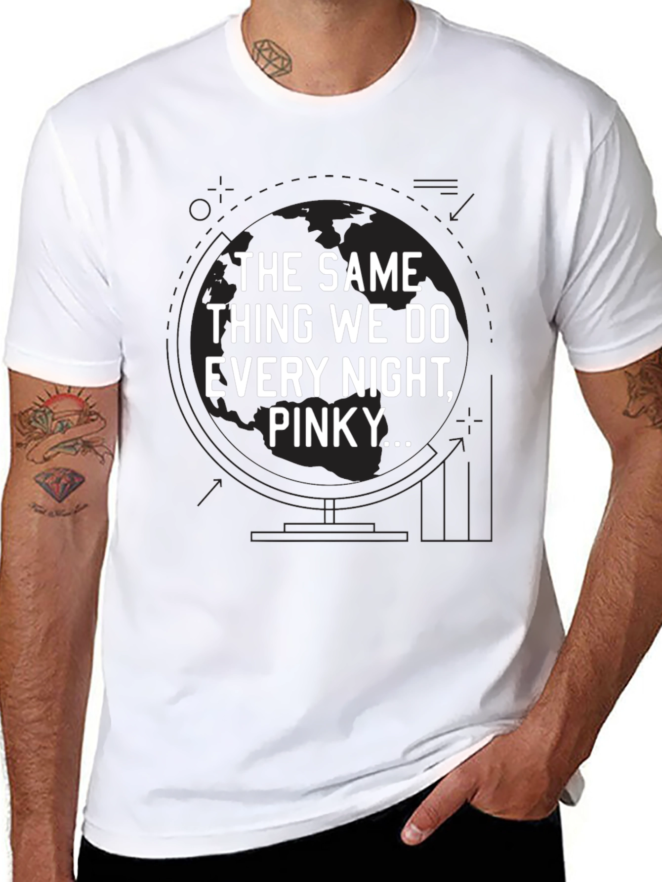 The Same Thing We Do Every Night Pinky T-Shirt