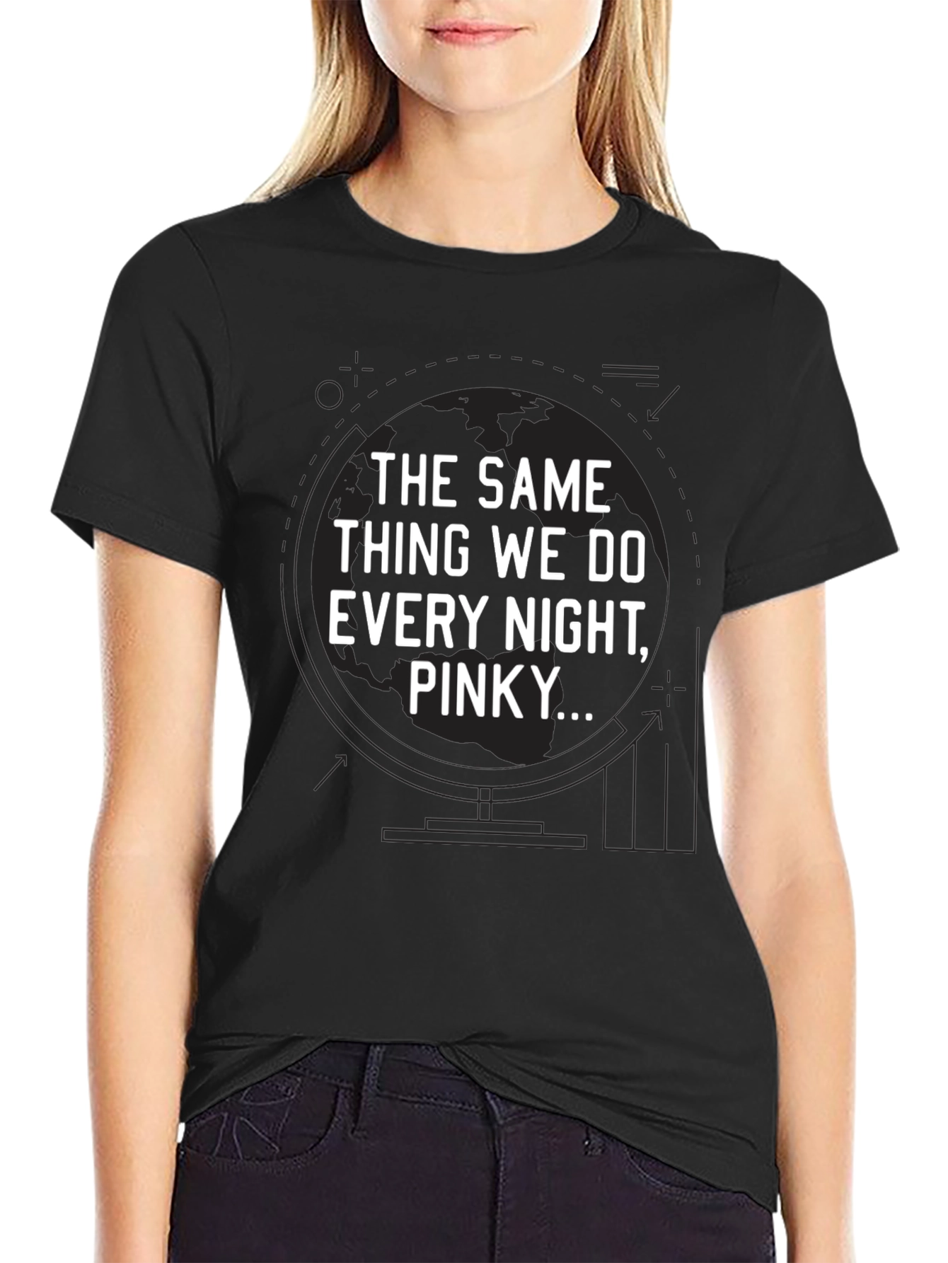 The Same Thing We Do Every Night Pinky T-Shirt