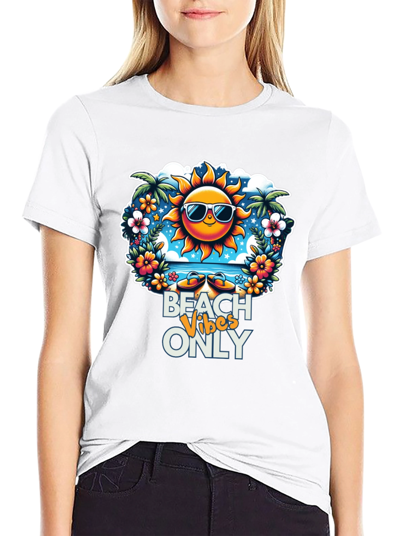 Beach Vibes Only Graphic Tee - Summer Ready