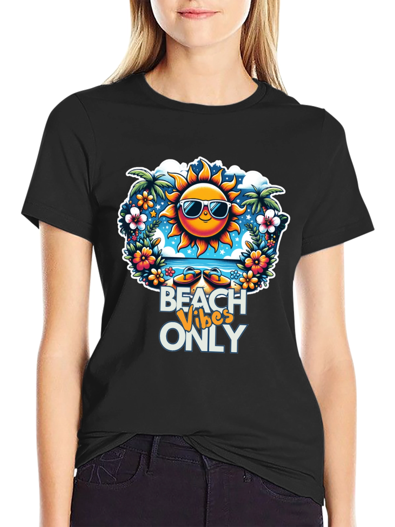 Beach Vibes Only Graphic Tee - Summer Ready