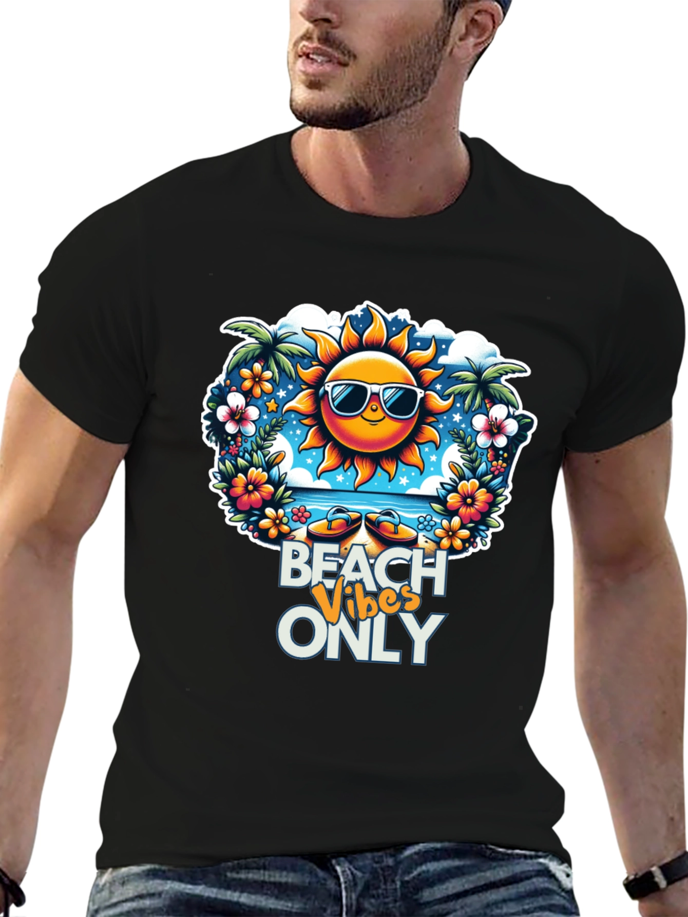 Beach Vibes Only Graphic Tee - Summer Ready
