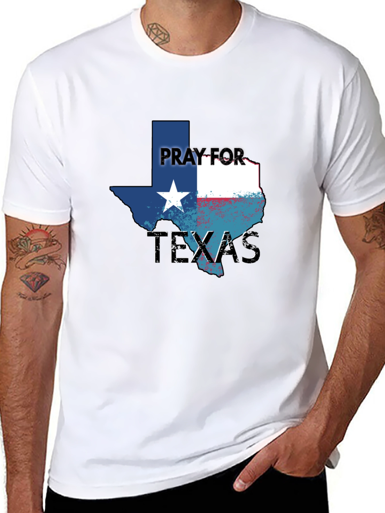 Pray For Texas Graphic T-Shirt