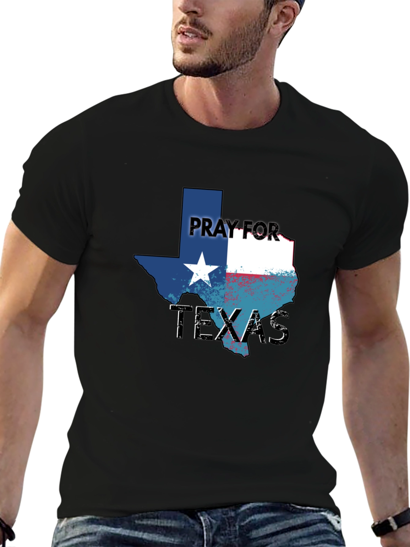 Pray For Texas Graphic T-Shirt