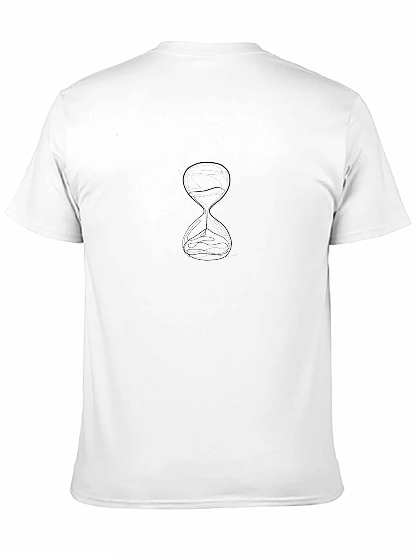 Minimalist Hourglass Graphic Black T-Shirt