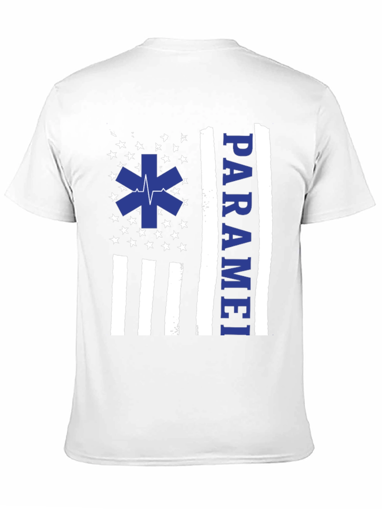Paramedic American Flag Graphic T-Shirt - Black