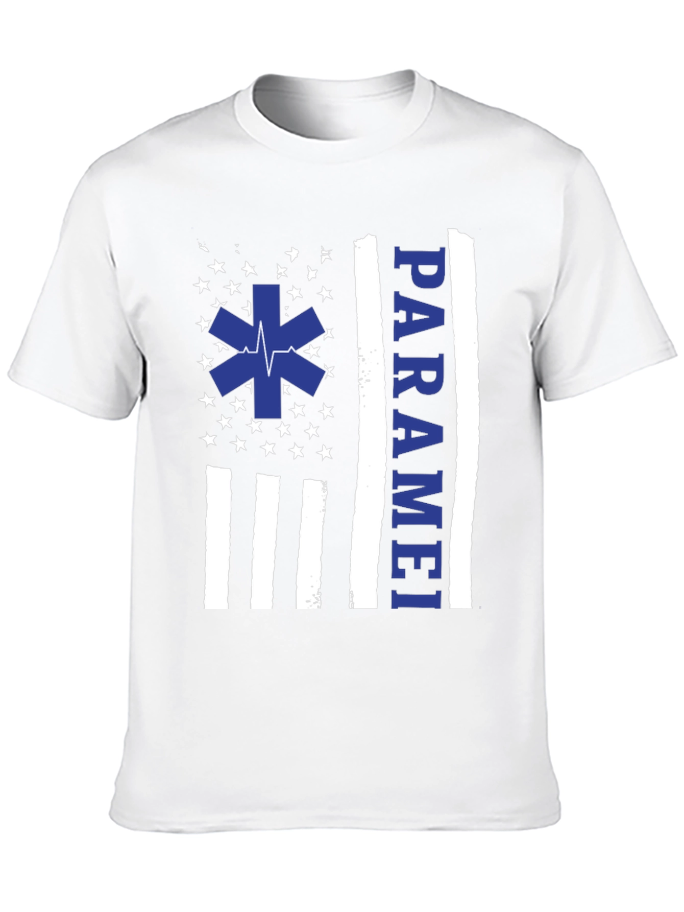 Paramedic American Flag Graphic T-Shirt - Black