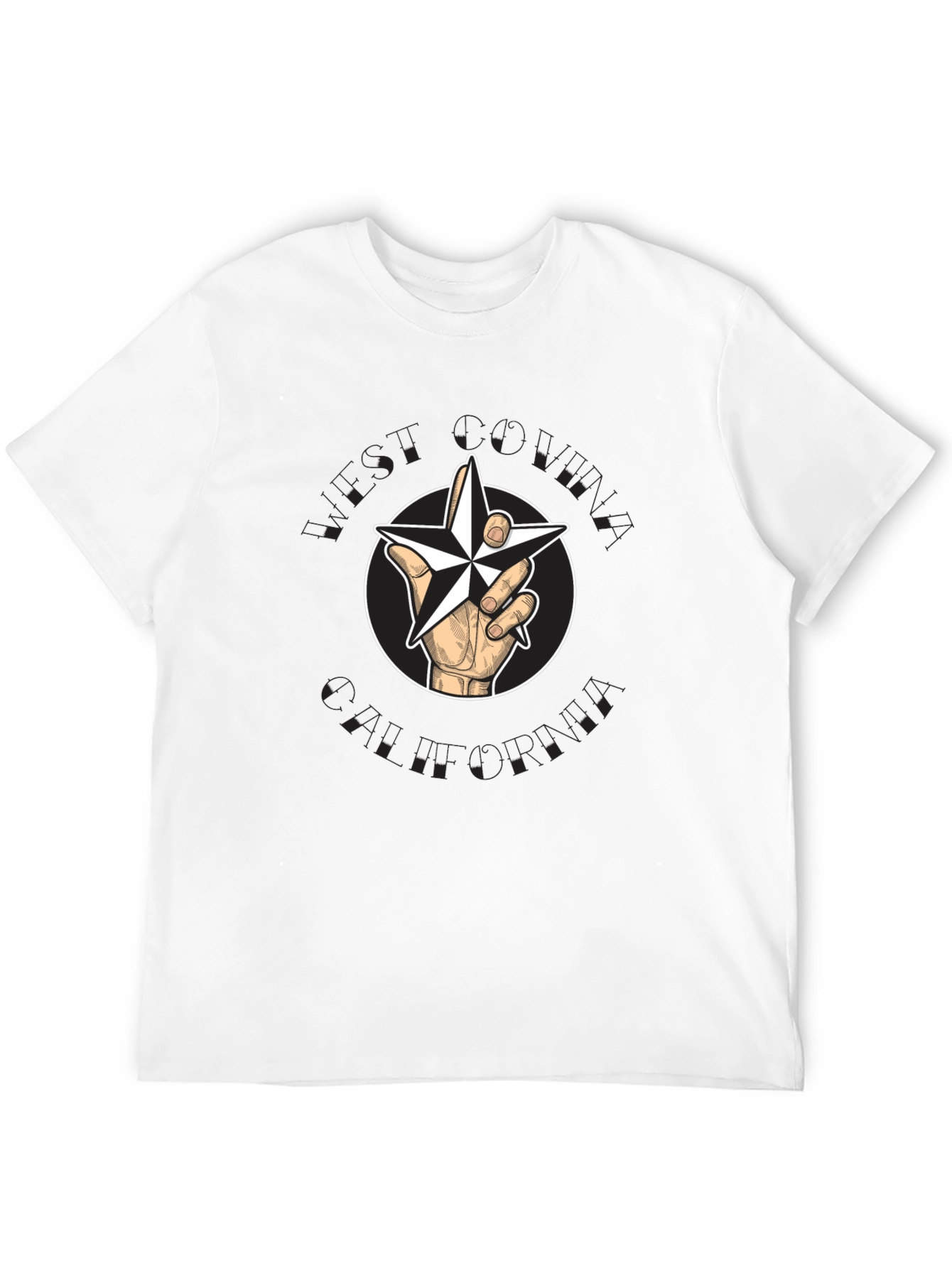 Star Hand Black T-Shirt - Unique Graphic Tee