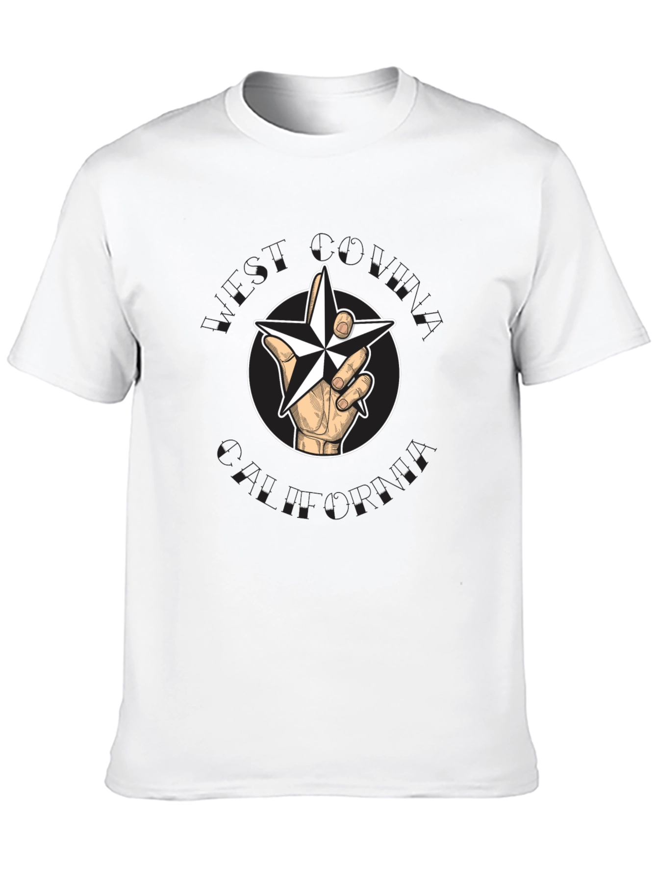 Star Hand Black T-Shirt - Unique Graphic Tee